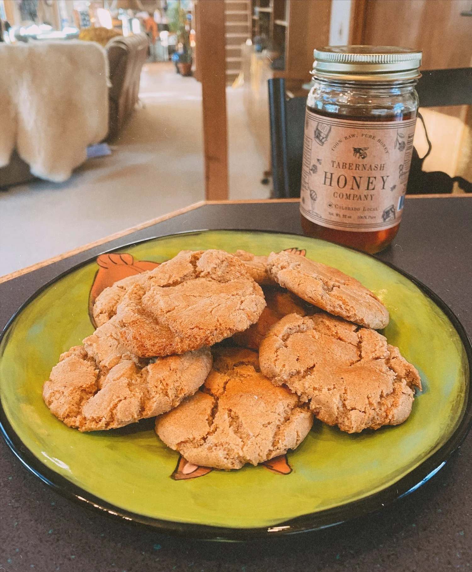 Chewy Honey Gingerbread Cookies - No Molasses!
