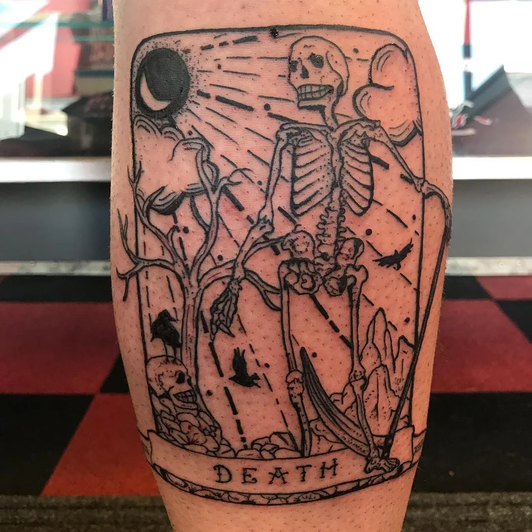 Death Tarot Card Tattoo