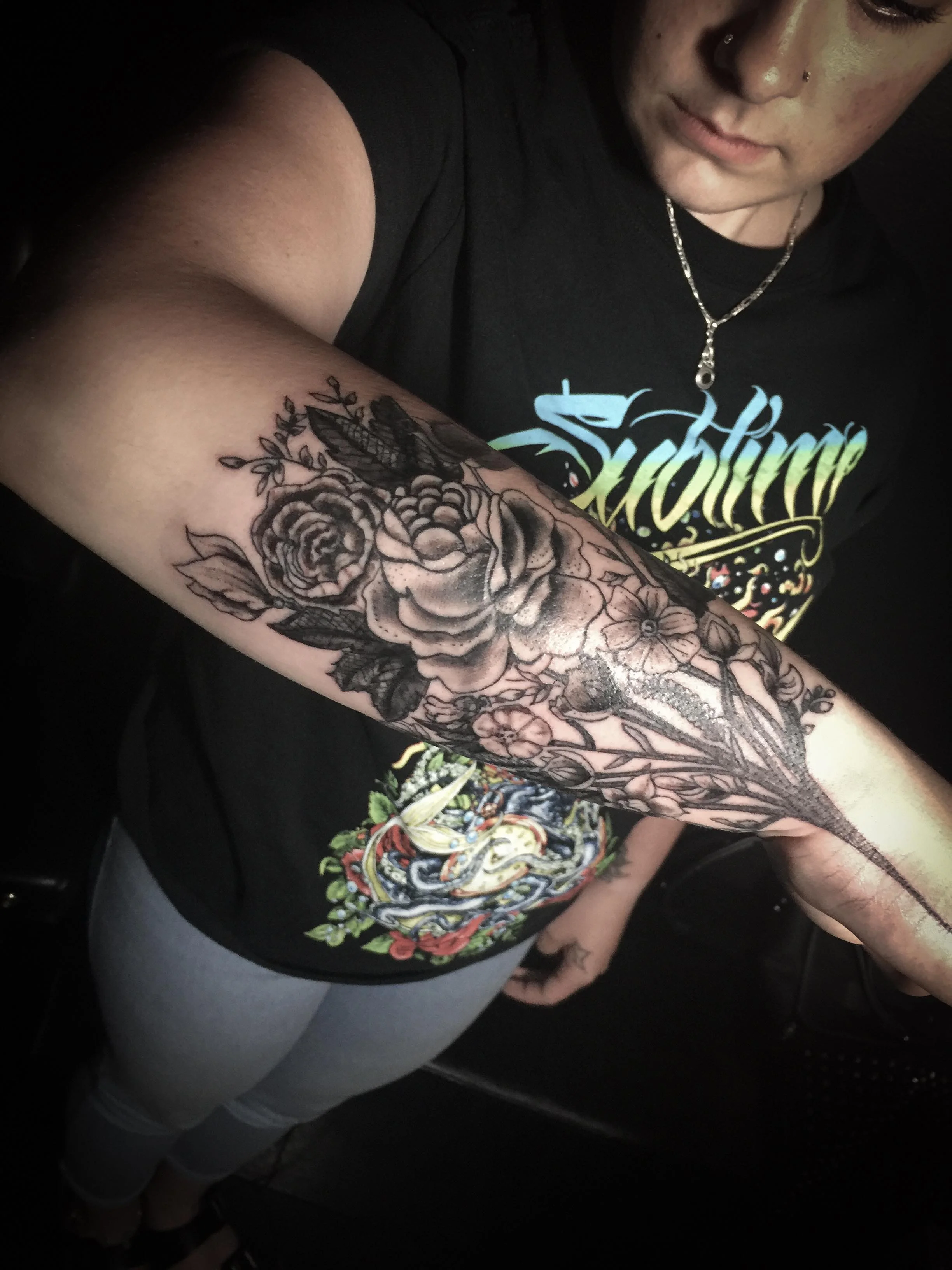 Flower Bouquet Tattoo