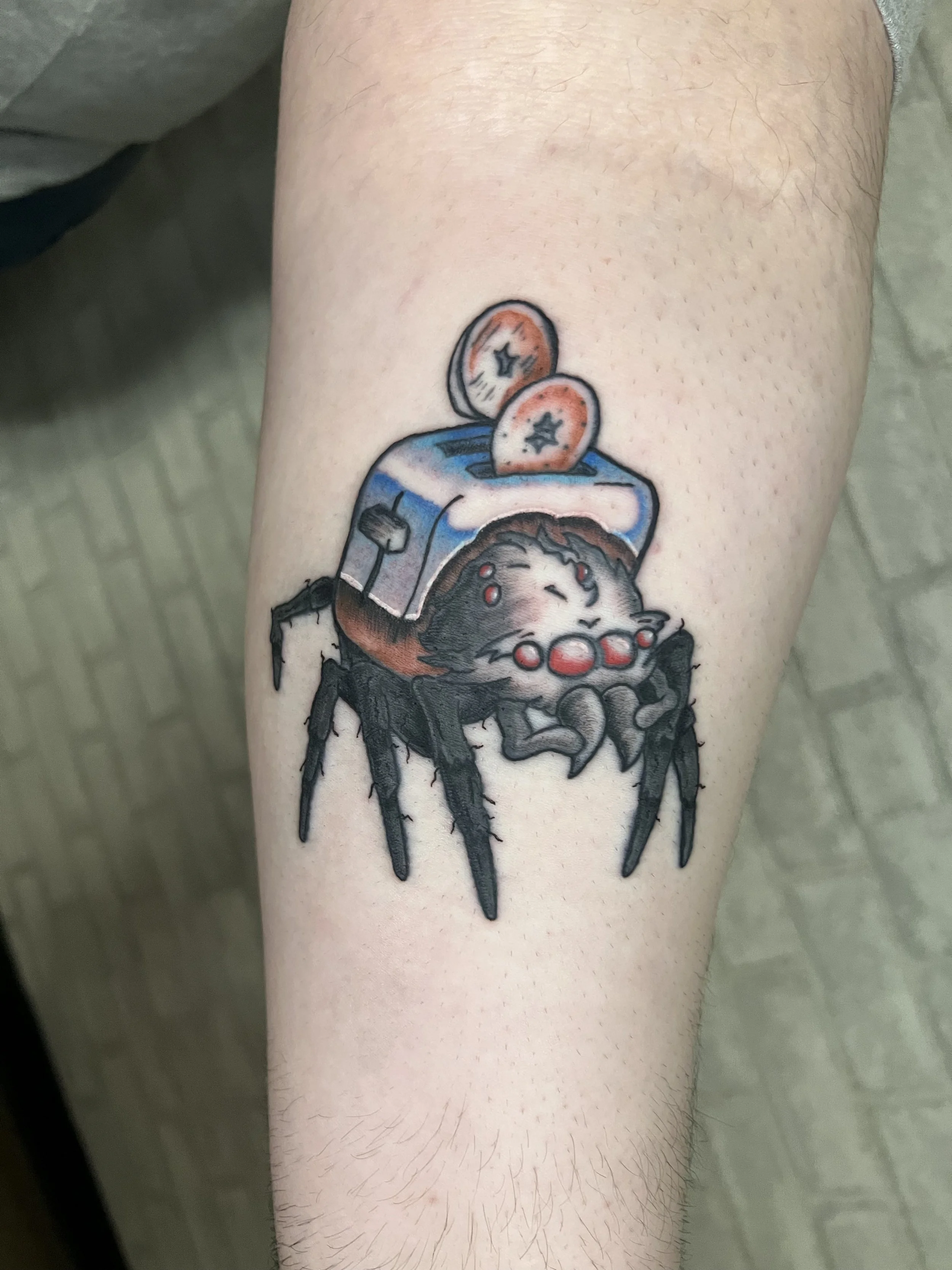 lehigh valley tattoo, local tattoo, evol tattoo, pennsylvania tattoo, spider tattoo, chrome tattoo, color tattoo, cute tattoo, toaster tattoo, food tattoo, bug tattoo, breakfast tattoo.jpeg