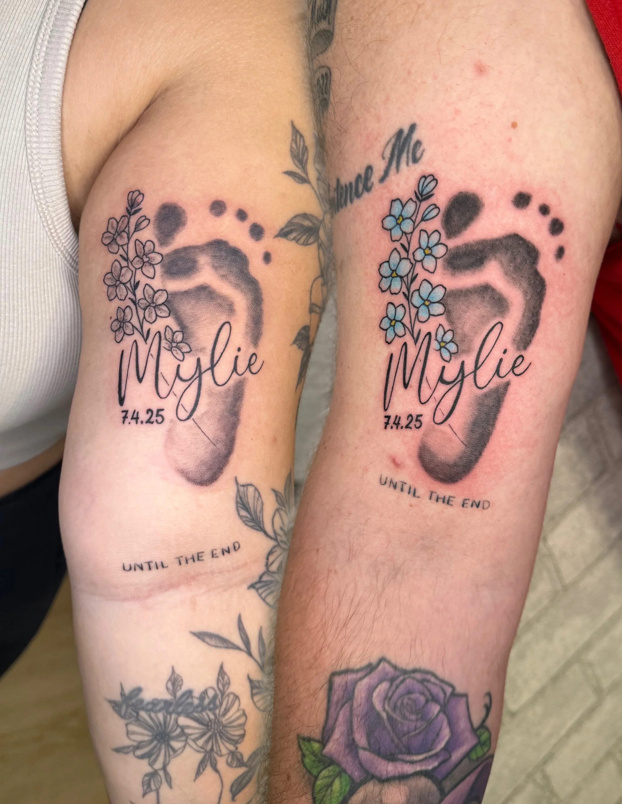 evol tattoo, local tattoos, lehigh valley tattoos, allentown tattoos, black and gray tattoo, color tattoo, footprint tattoo, baby tattoo, script tattoo, floral tattoo, lettering tattoo, flower tattoo.png
