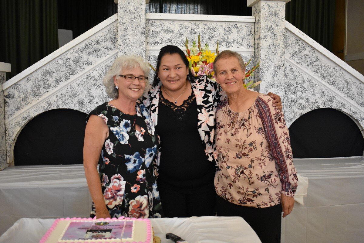 Left to right: Susan Felsenthal Janer, Executive Director of the South Gate Chamber of Commerce Janet Torres, and Katrin McCarthy