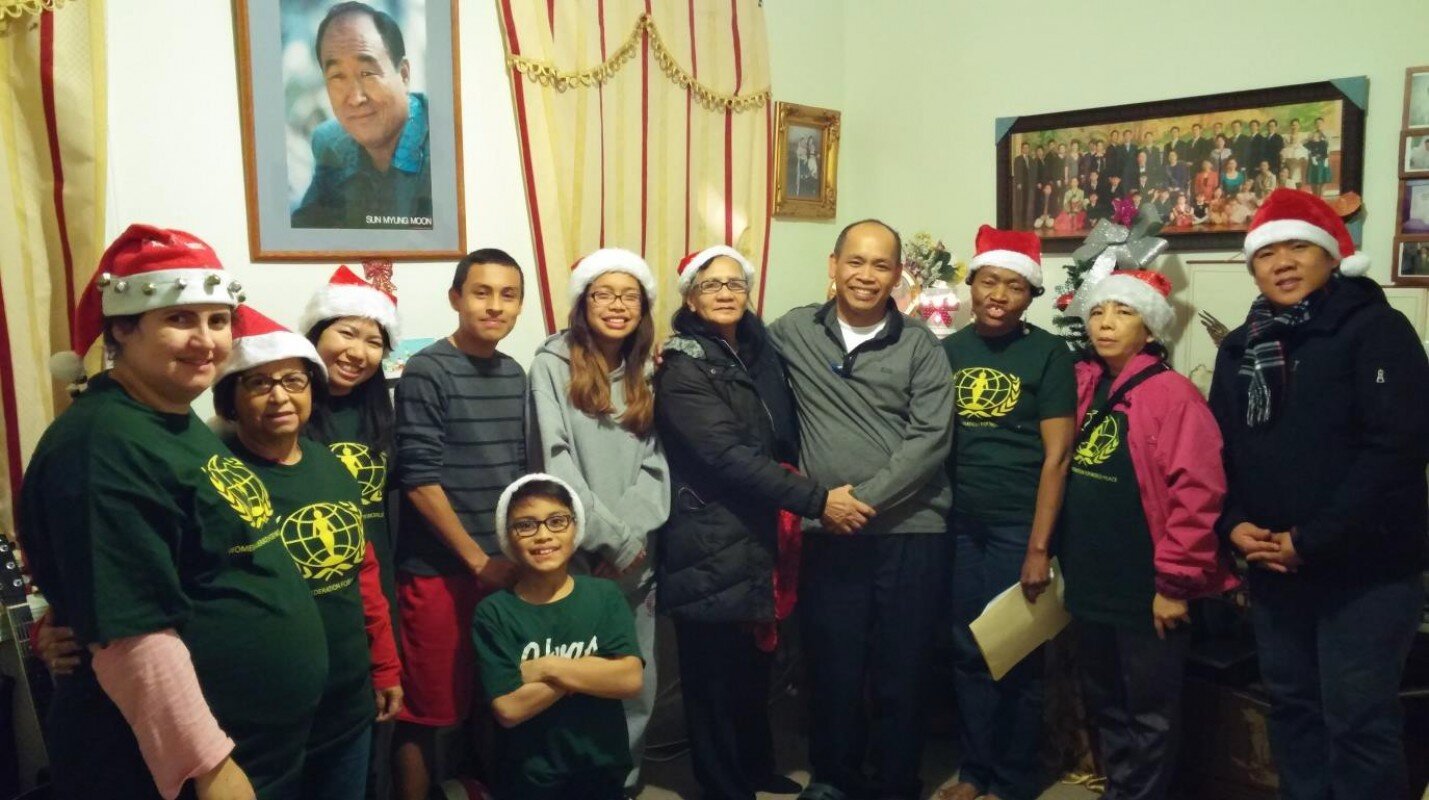With Ruben Olgado and Family