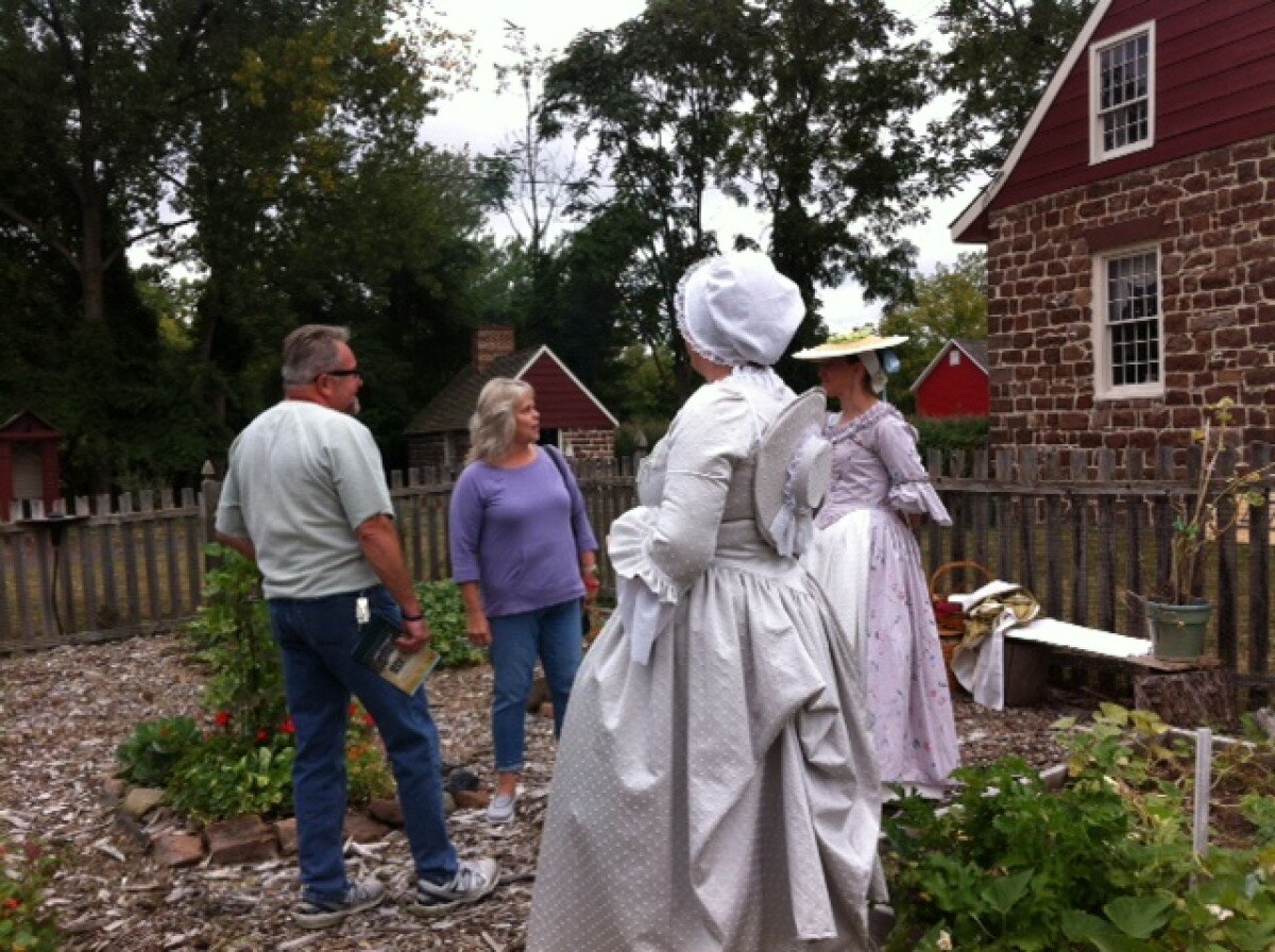 Garden Scene during re-enactment