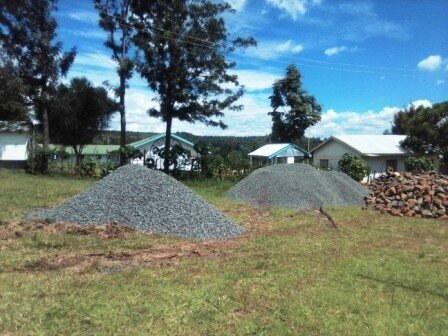 Construction site of the new building