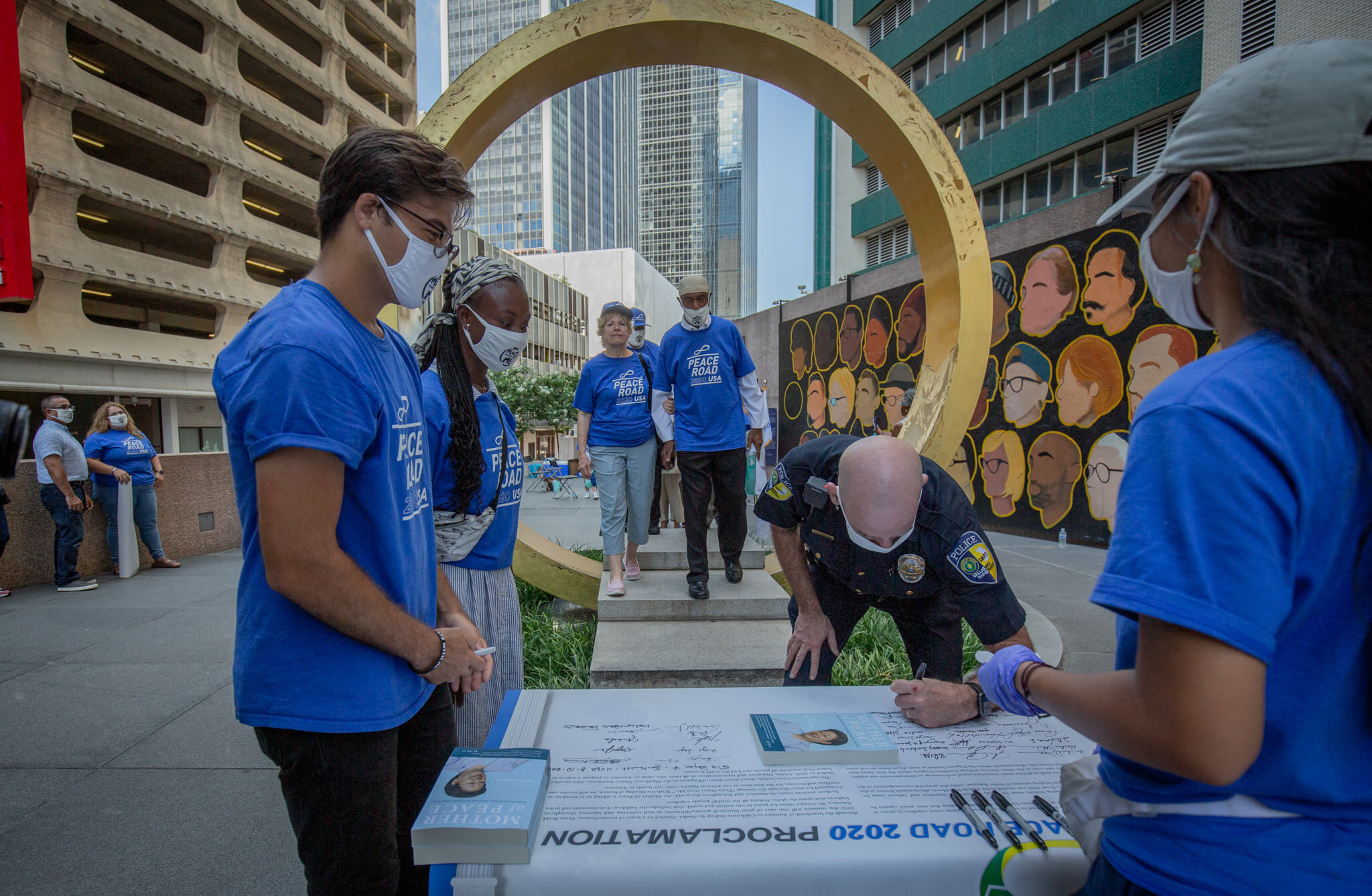 Signing the Peace Road Proclamation in Dallas