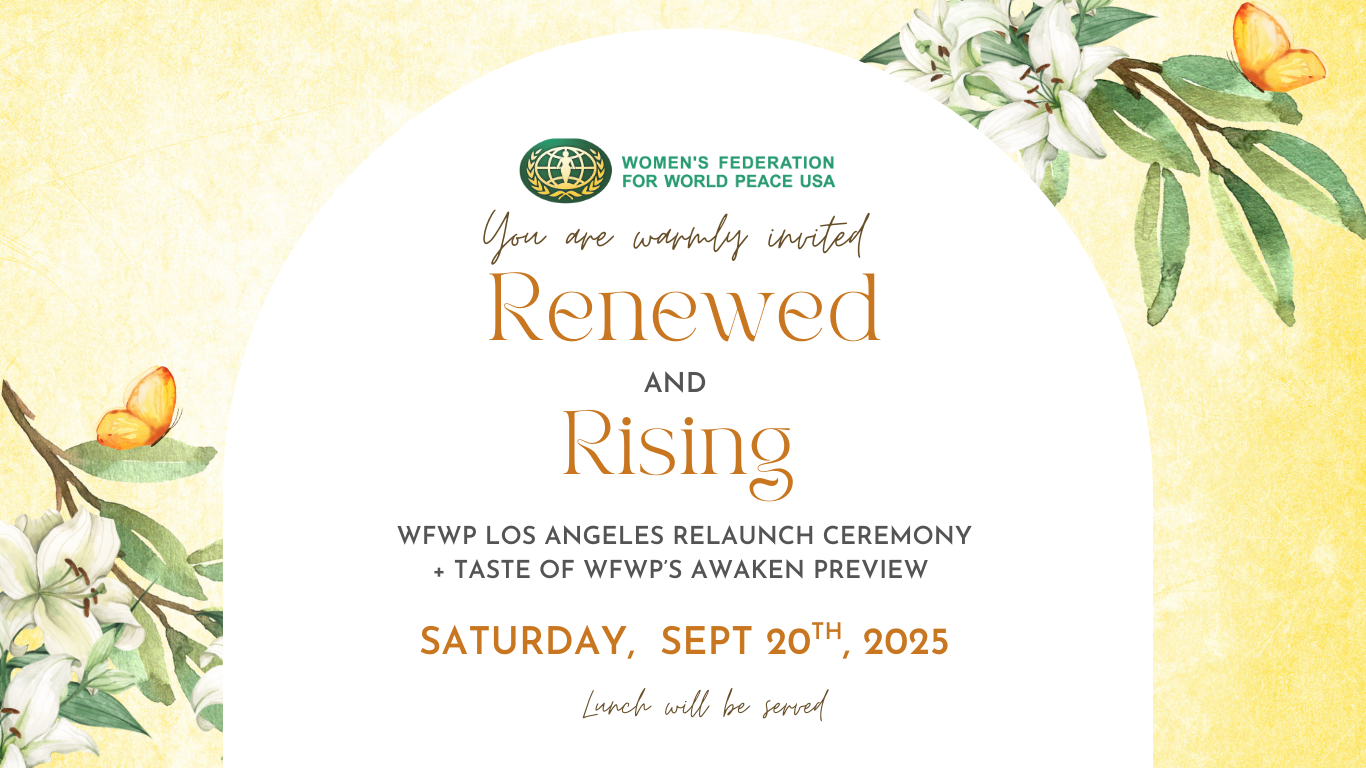 Renewed & Rising: The Relaunch Ceremony of WFWP Los Angeles