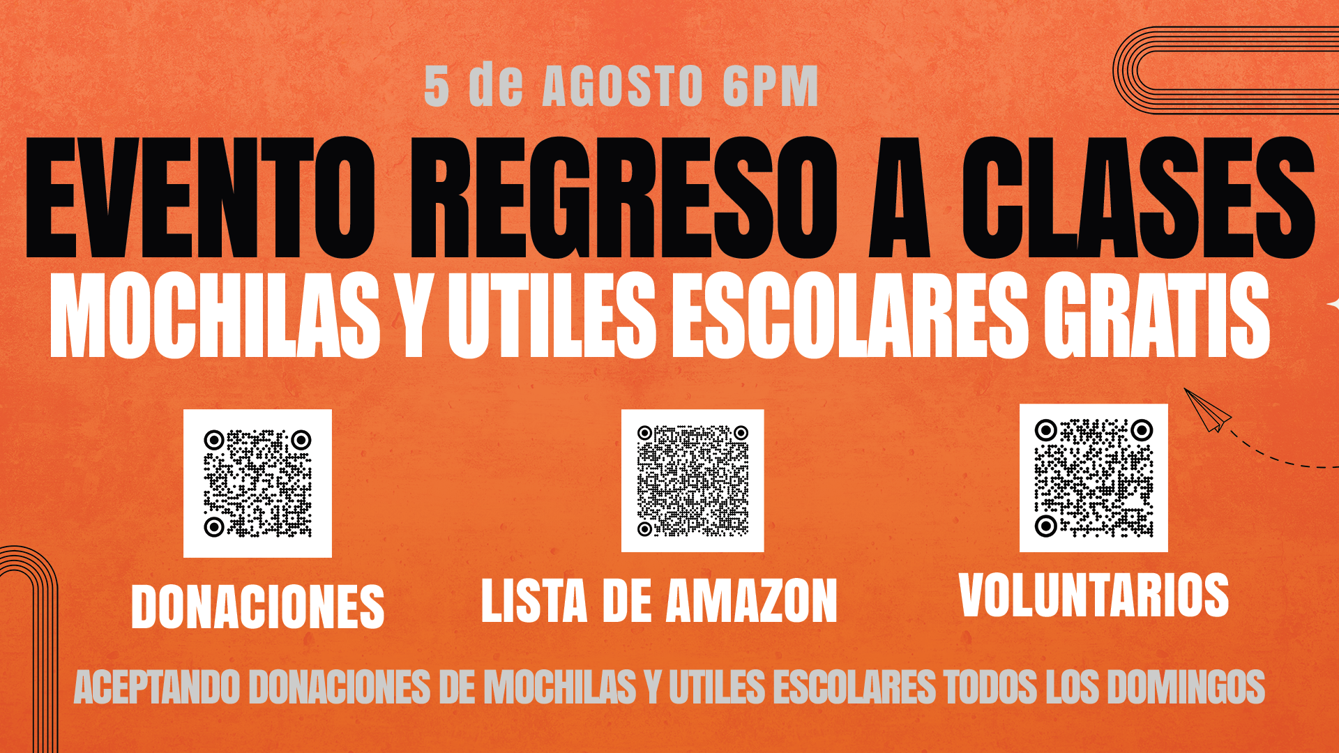EVENTO DE REGRESO A CLASES