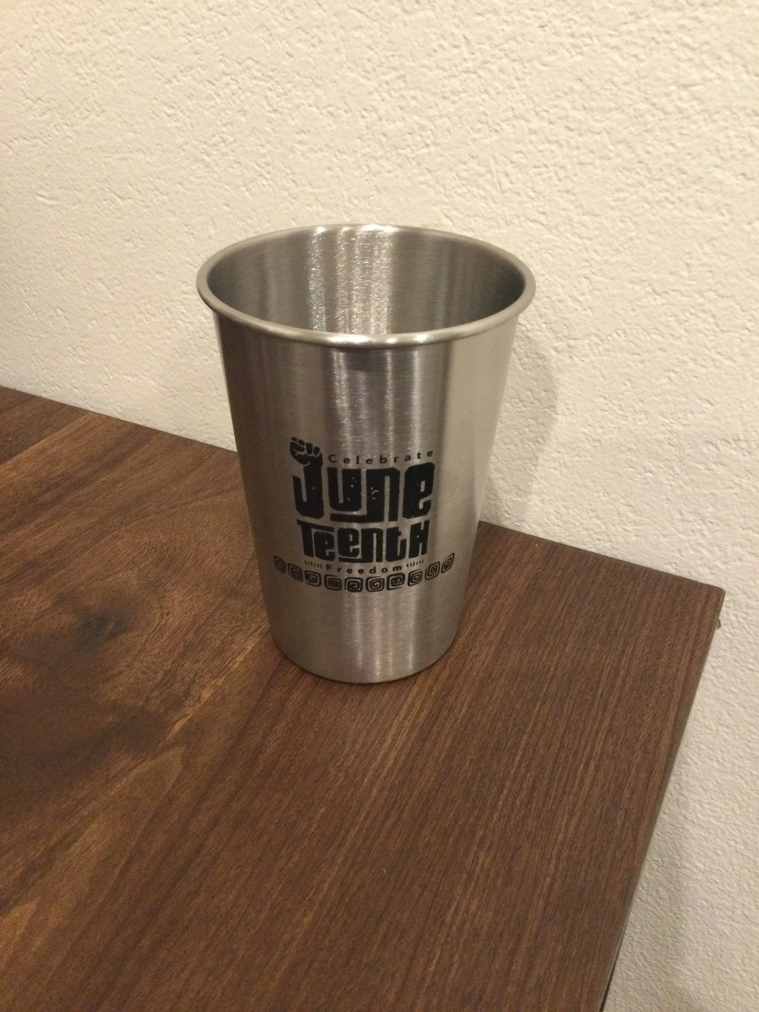 Tin Juneteenth cup