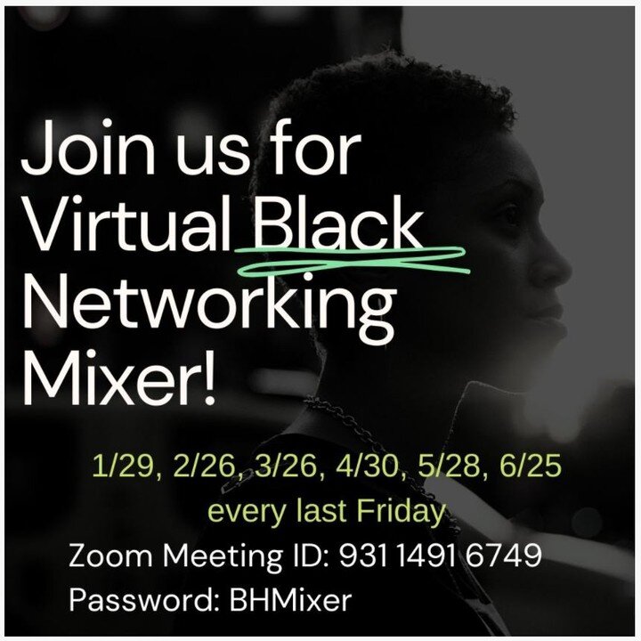 Tap in for our Black Networking Mixer THIS FRIDAY!!

A networking event EXCLUSIVELY for People who identify as Black, African American, African, or from anywhere within the African Diaspora. Enjoy a night to meet new people, network with the Black co