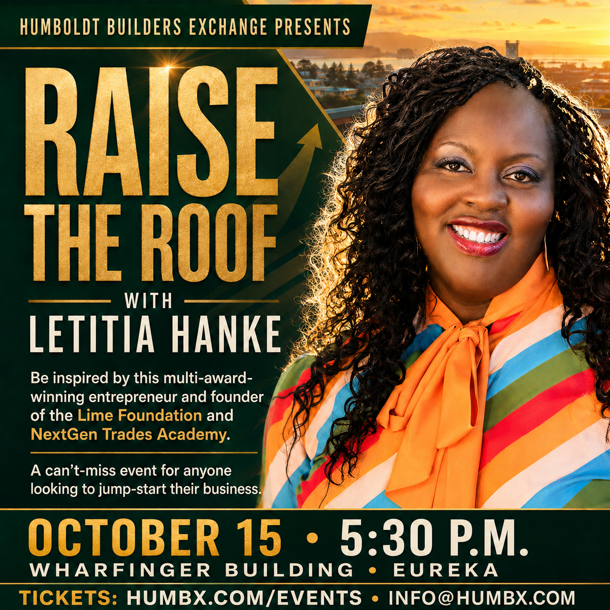 Humboldt Builders Exchange Presents: Raise the Roof with Letitia Hanke