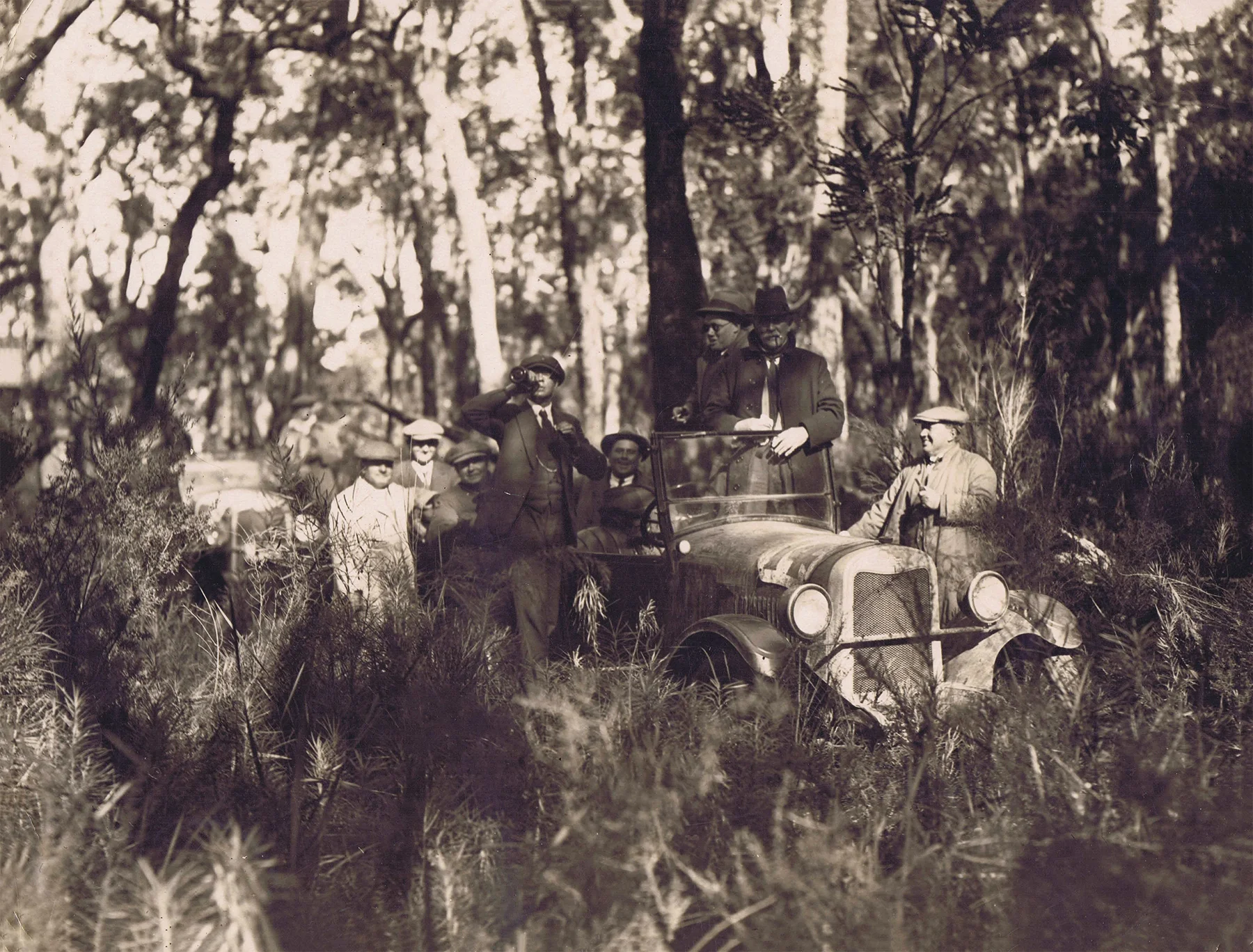 Reliability trial about 1926. “Between Denmark and Mt Barker.”
