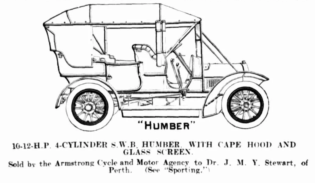 The purchase of Mitchell Stewart’s car reported in Western Mail, 8 February, 1908.