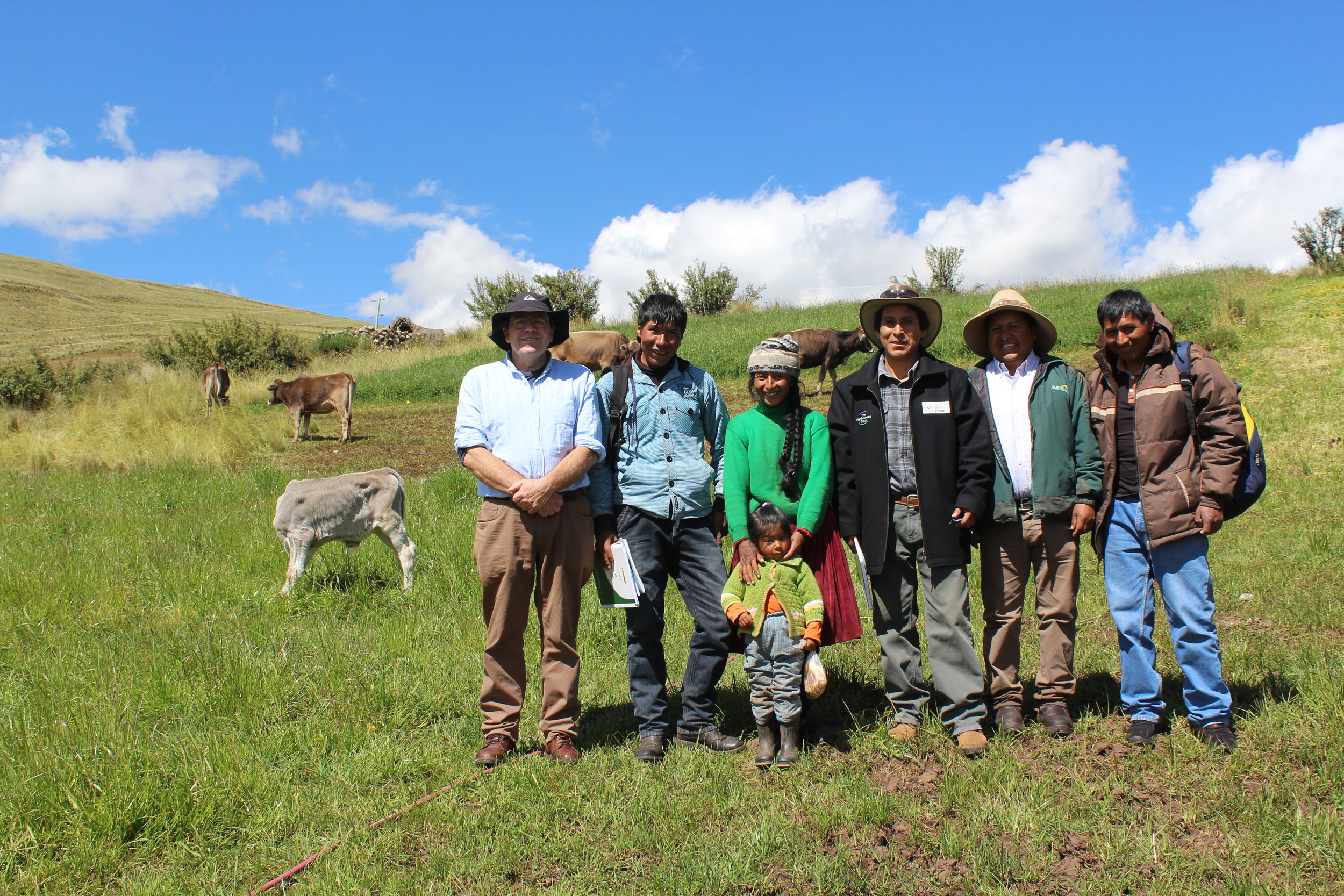 Wilfredo Conde and family, applying the good dairy farming practices