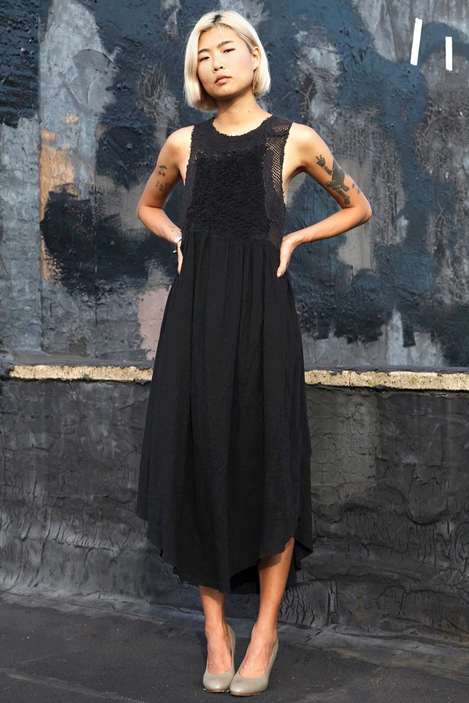 Boucle Dress in Black