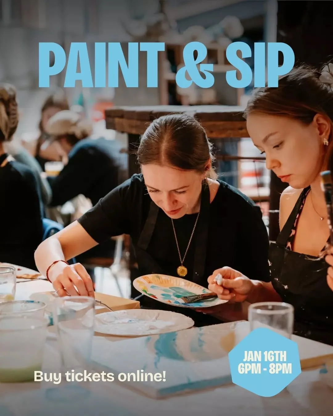 Paddy's Paint &amp; Sip is back! Join us and local artist Hajni for a relaxed Friday evening session. Unwind, play with texture, and enjoy a cosy atmosphere with all your Paddy's food favourites.

Secure your tickets through the link in our bio.