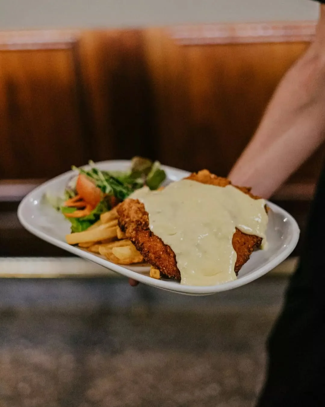 A saucy parmi day on Monday is in your future 🔥

Crispy schnitty, rich sauce, and the only way to start the week right. All day Monday so come on down!