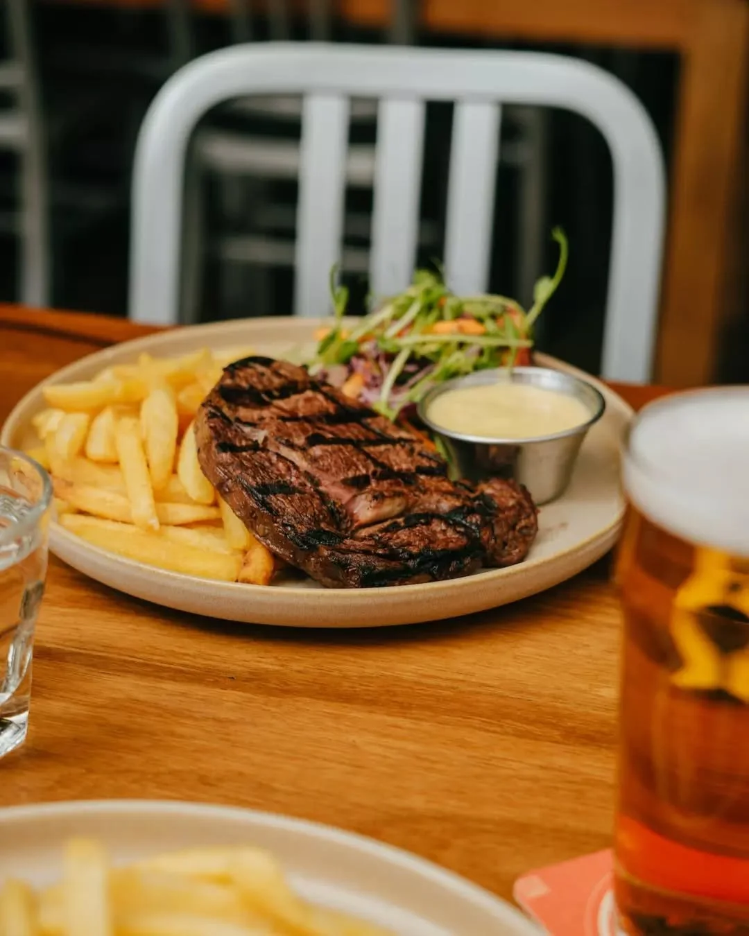 Our kitchen is back open tomorrow, and nothing beats a proper steak and a pint on Thursdays 🥩

Dig into our juicy cuts all day Thursdays on special!