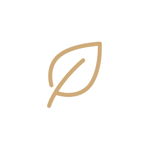 leaf line icon for wellness