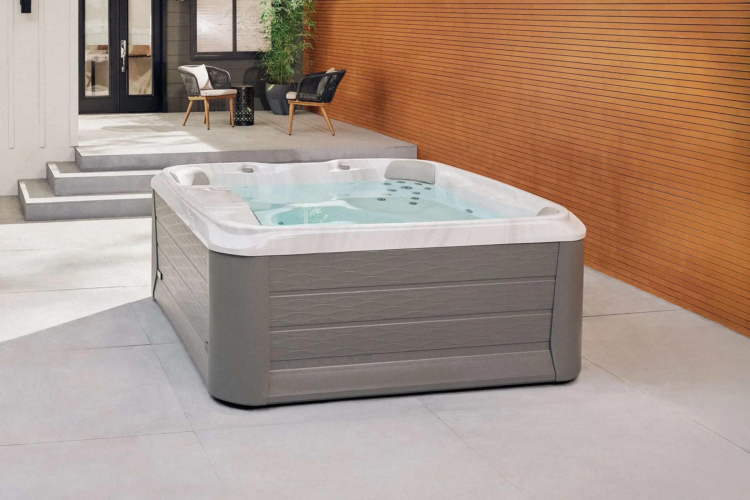 sundance 680 series hot tub backyard patio