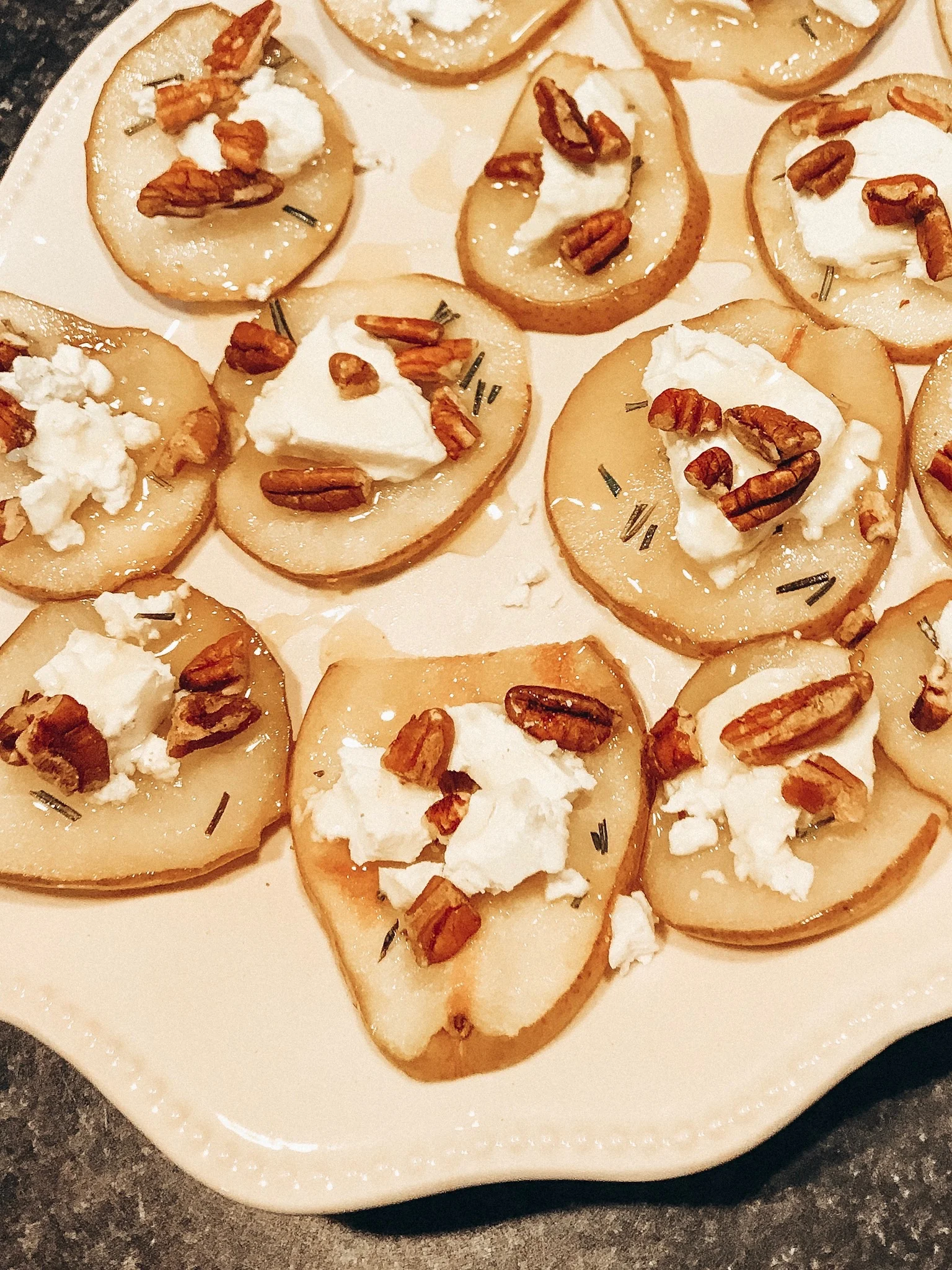 Galentine's Day: Baked Honey and Goat Cheese Pears