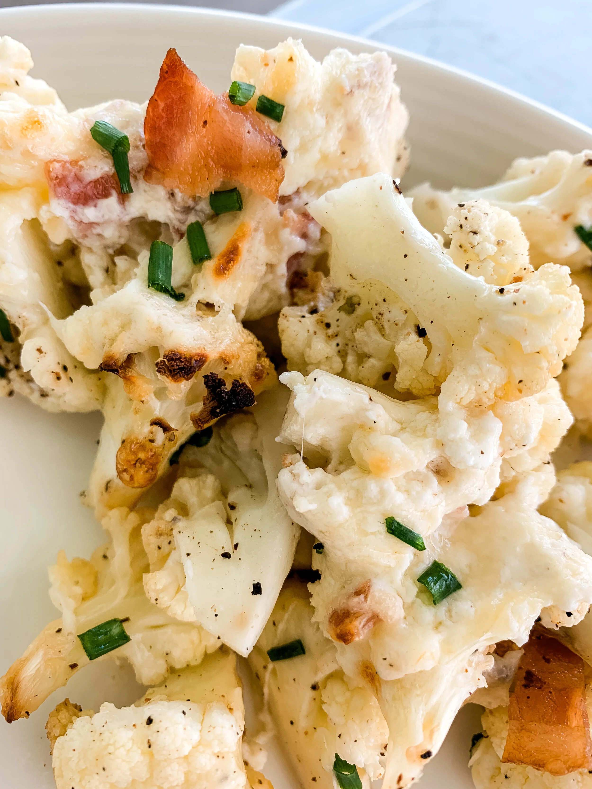 Everything's Better with Cheese: Loaded Cauliflower