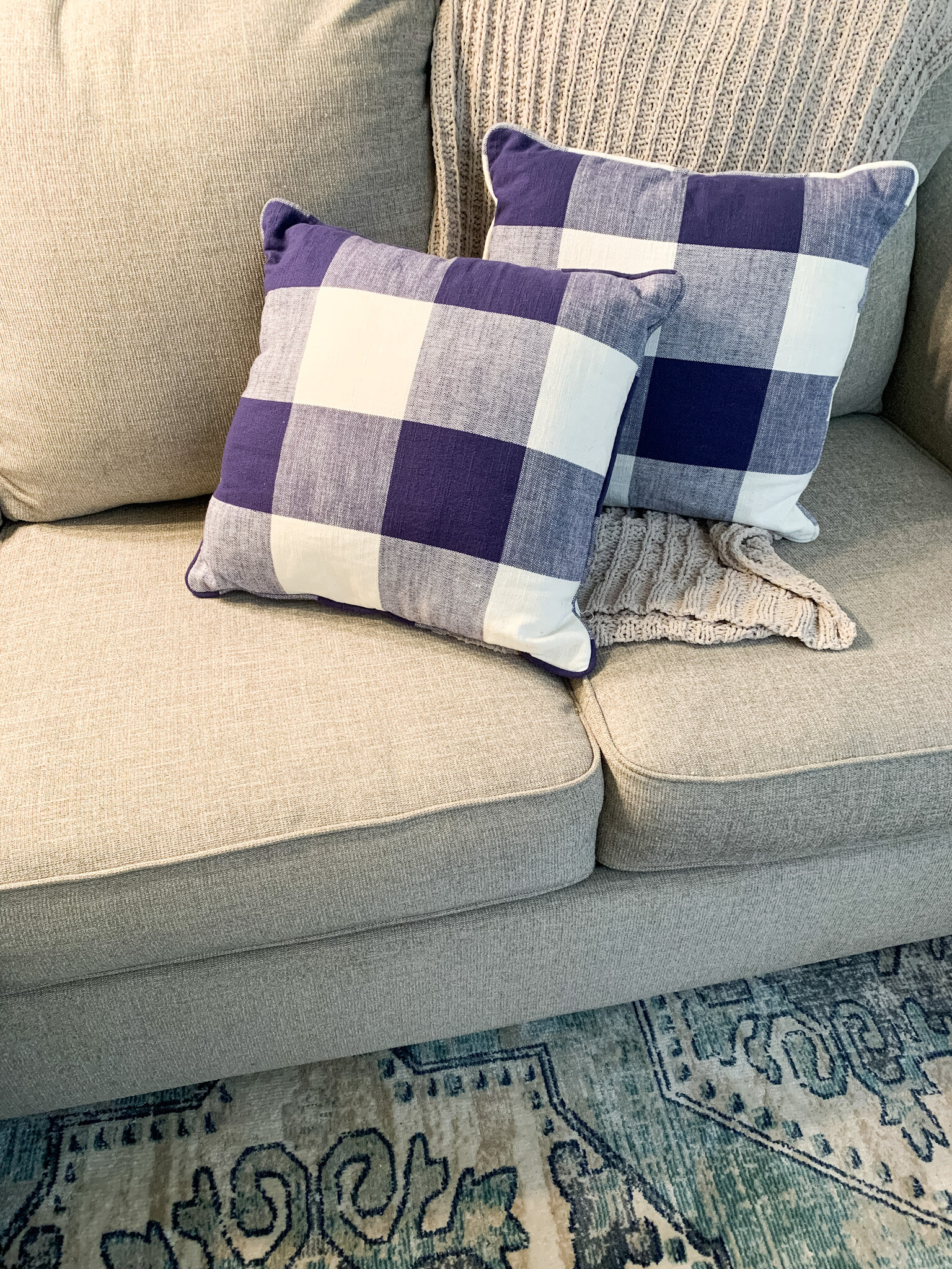 Affordable Gingham Throw Pillows