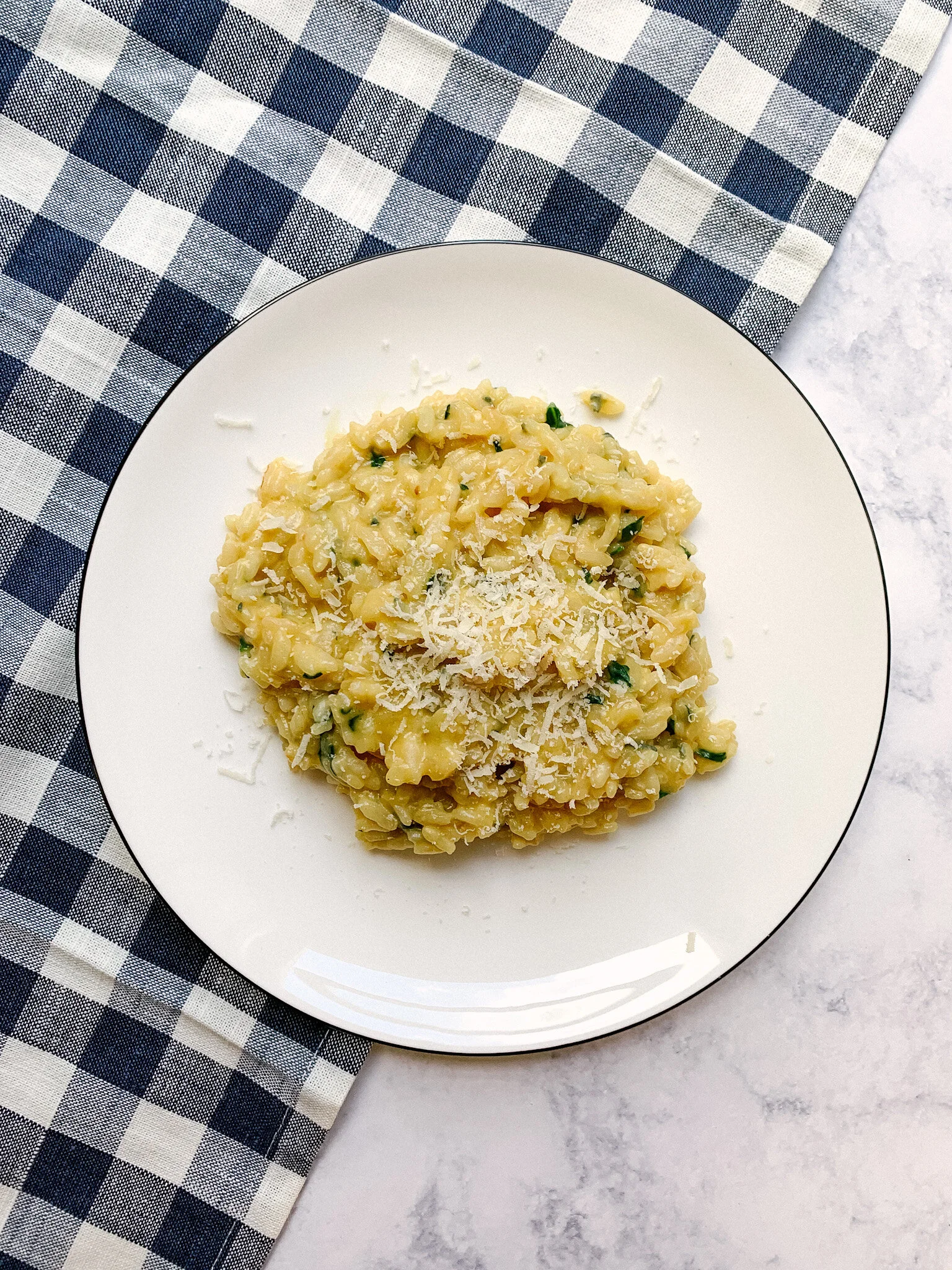 Spinach and Gorgonzola Risotto