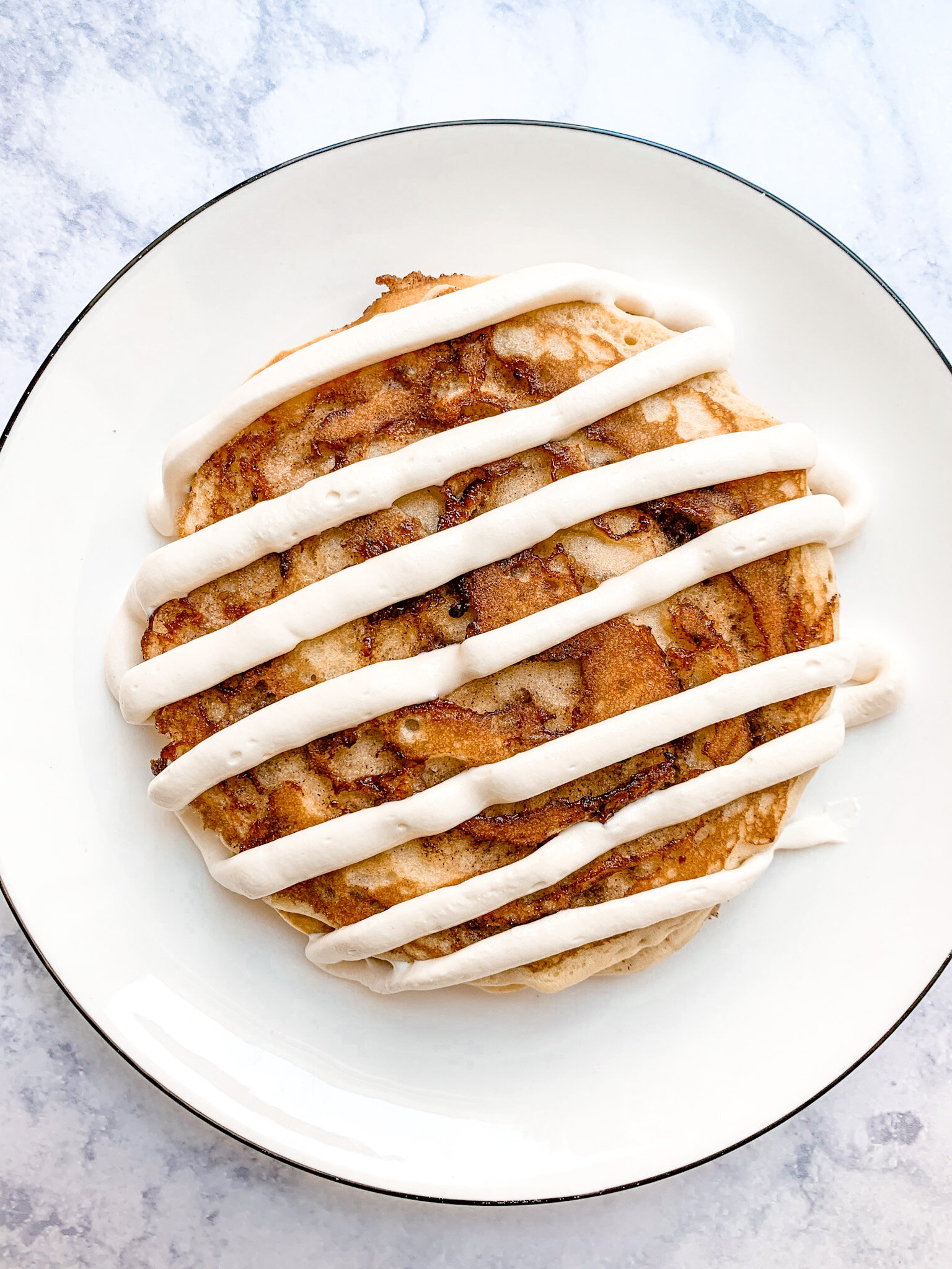 Cinnamon Roll Pancakes