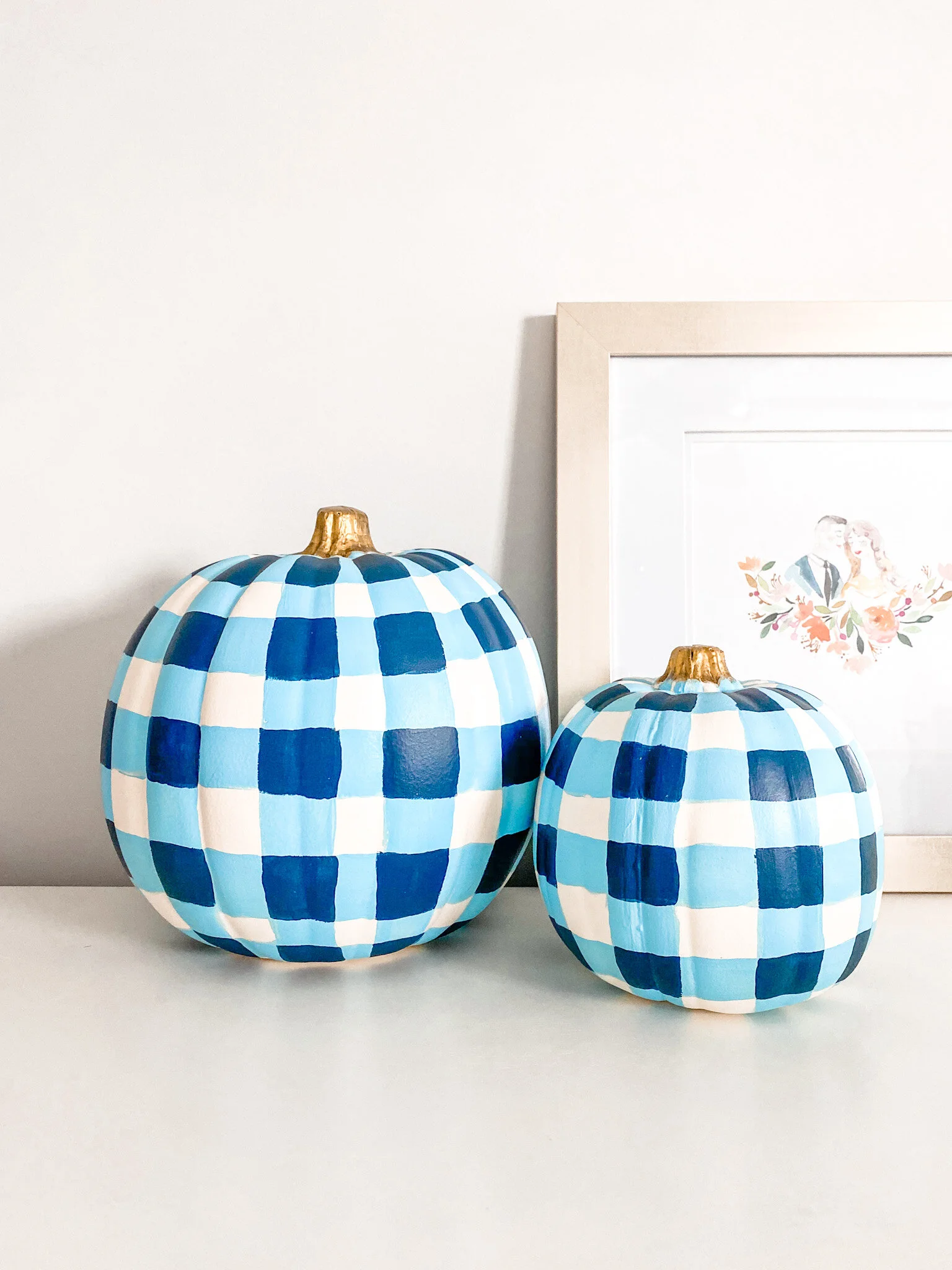 Gingham Pumpkins