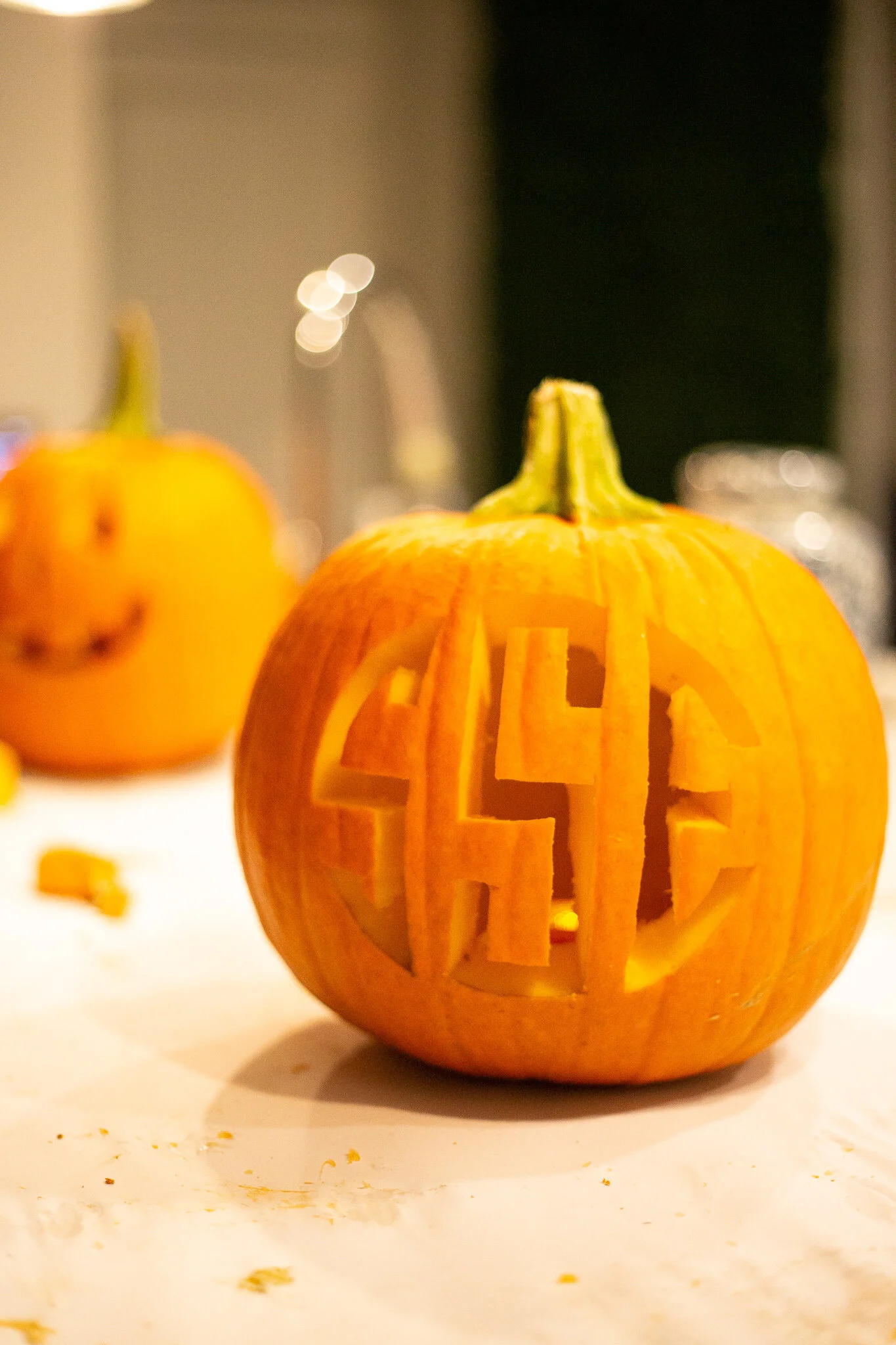 How to Carve a Monogrammed Pumpkin — the amateur apron how-to-carve-a-monogrammed-pumpkin-the-amateur-apron