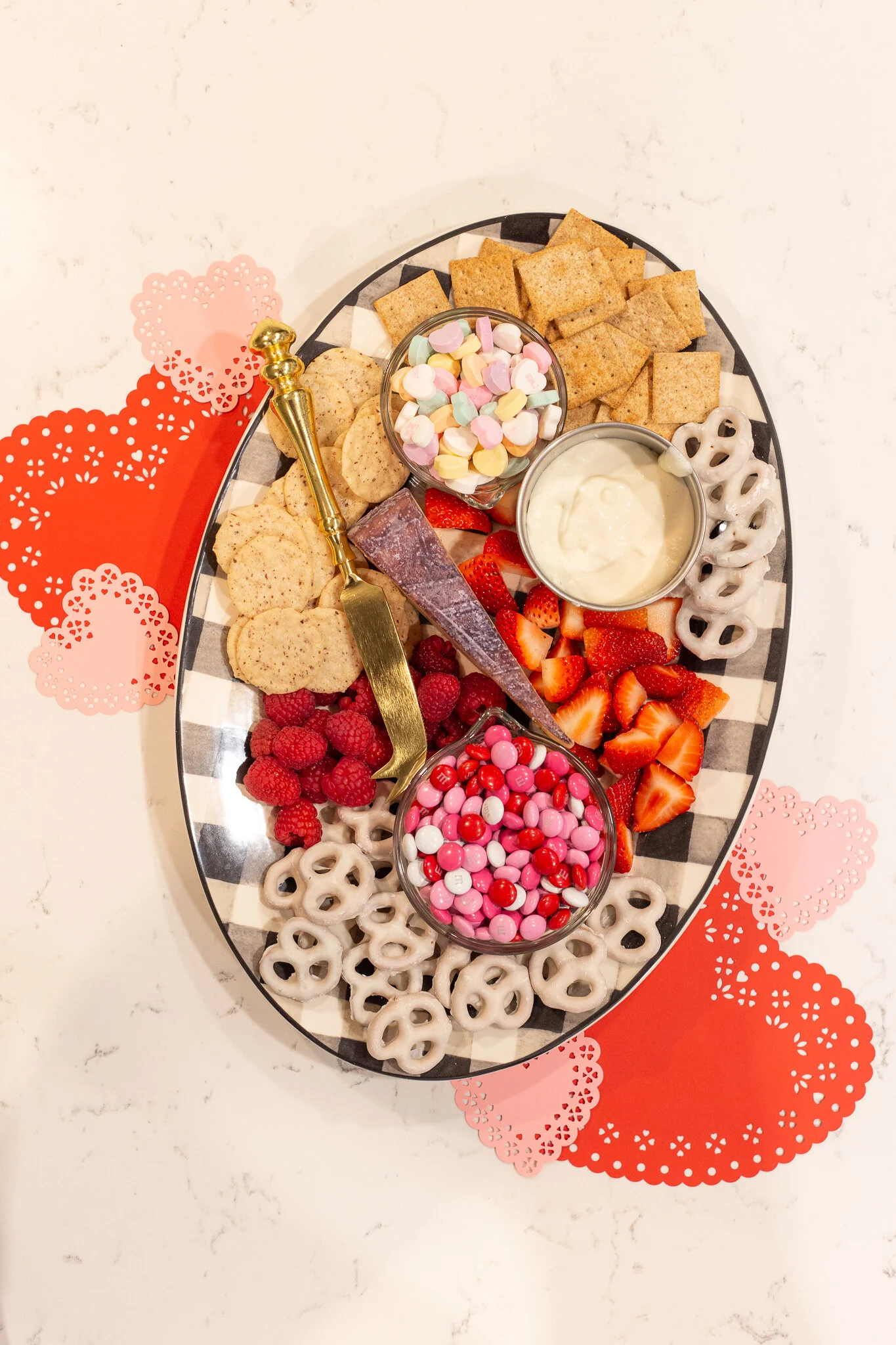 Valentine's Day Snack Board