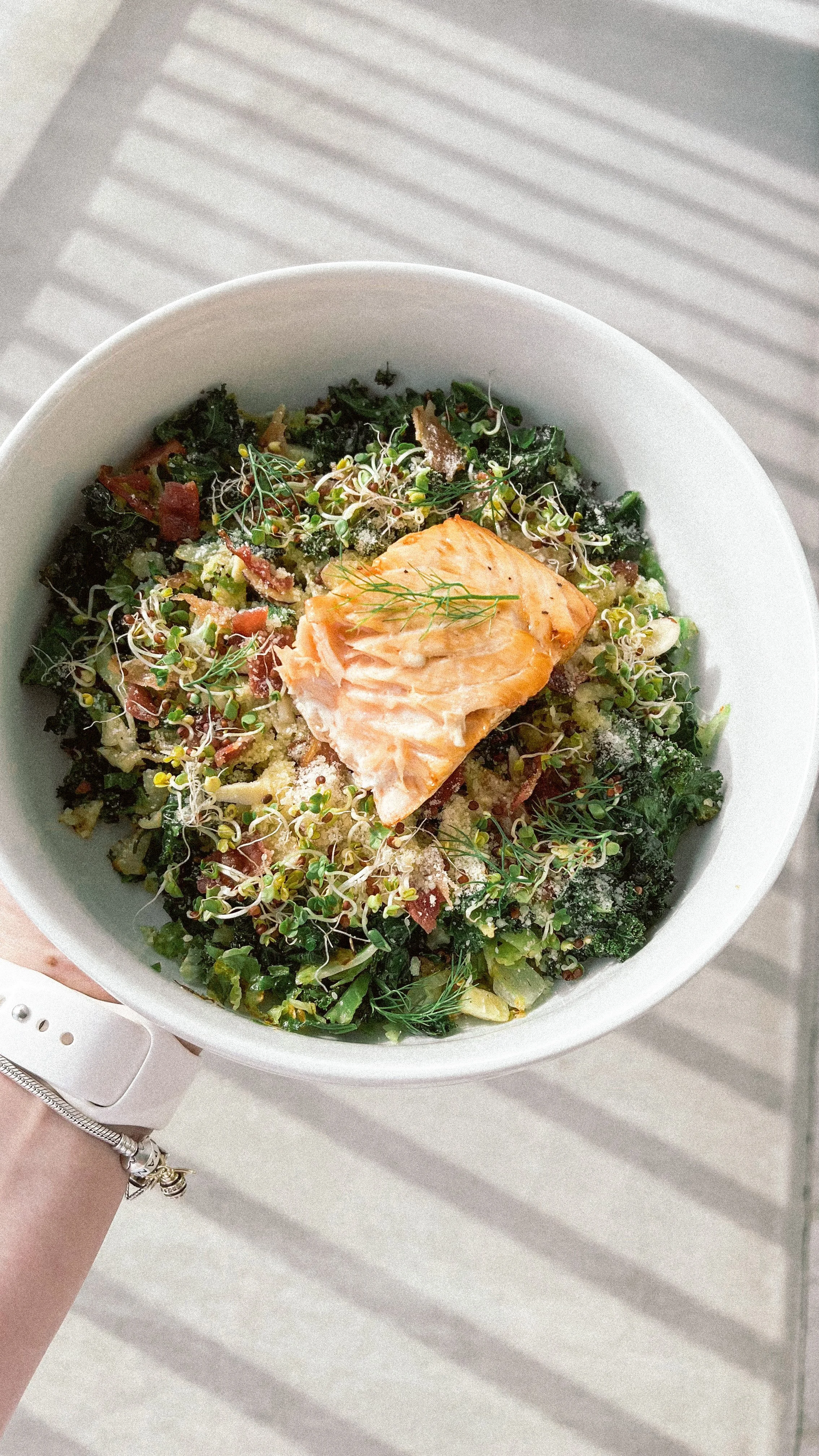 Fennel, Brussels, Kale Salad