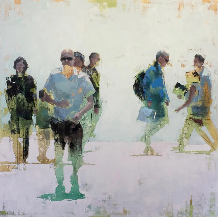  John Wentz  Imprint No. 26  oil on canvas   40 x 40 inches  Courtesy of Artist &amp; Hashimoto Contemporary   