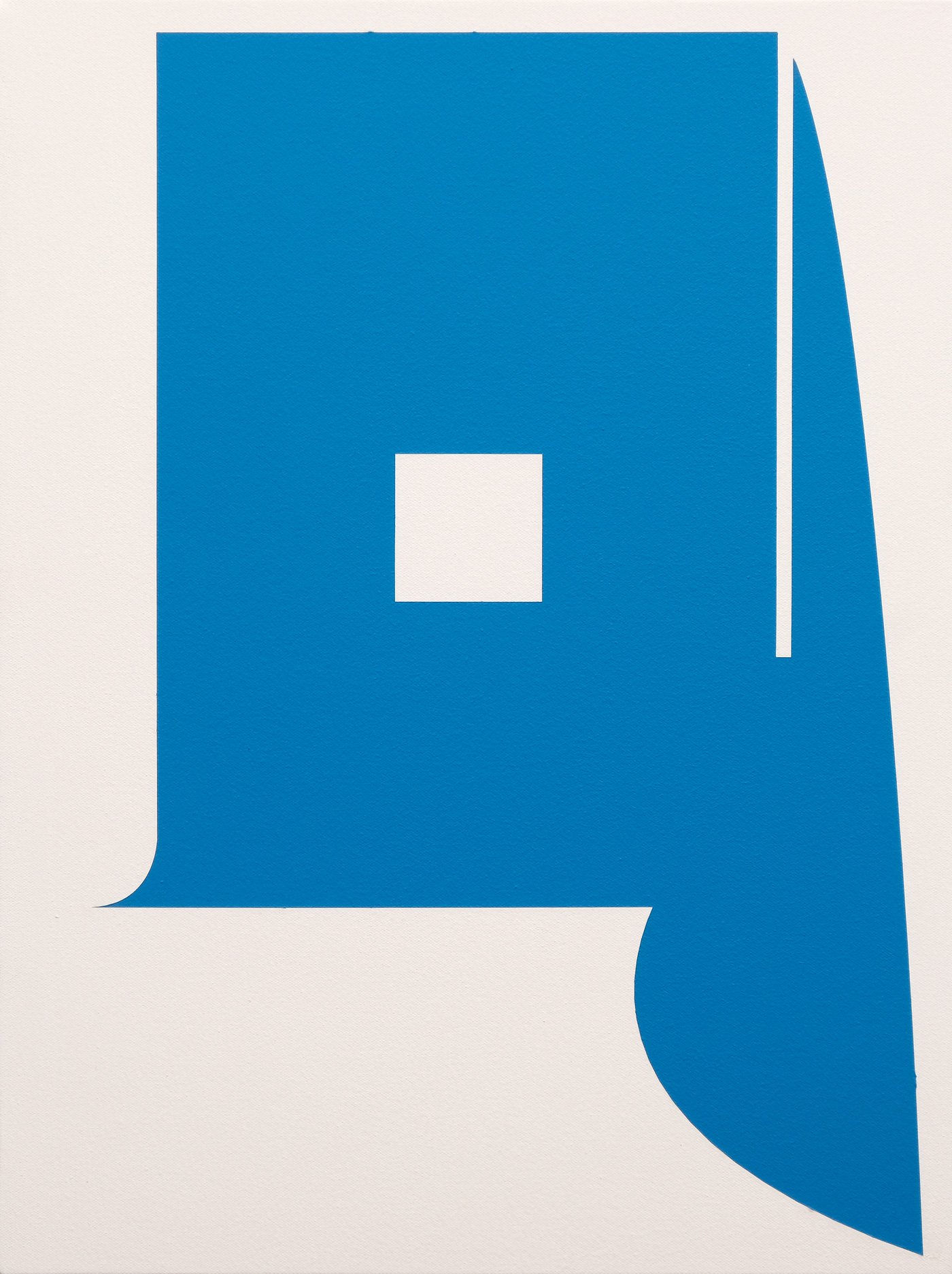 Lot #308 Chad Hasegawa Gold Coast #1 (2023) Acrylic on canvas 18 x 24” “This painting was created while visiting home, Honolulu. It is based off of a specific neighborhood that is at the base of Diamond Head crater, called “The Gold Coast”. Thi