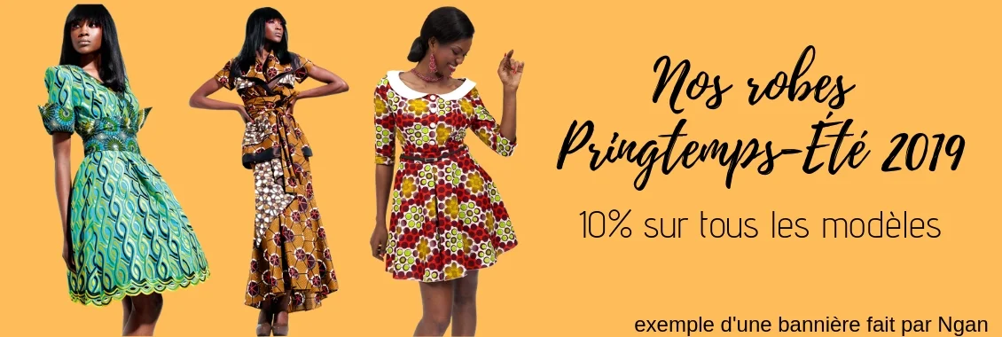 Bannière pour une boutique en ligne