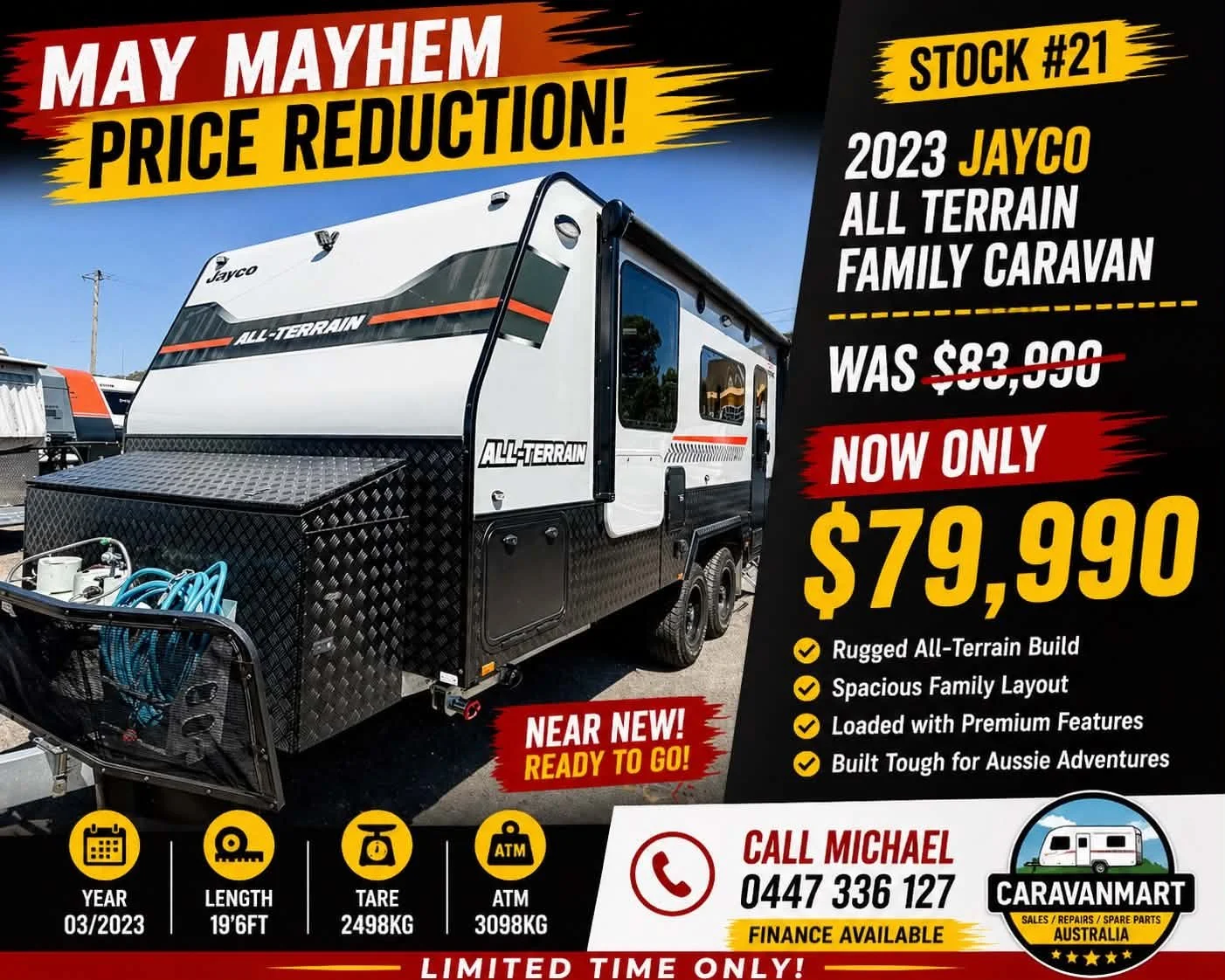 ***PRICE REDUCTION*** Stock #21 Jayco All Terrain 2023