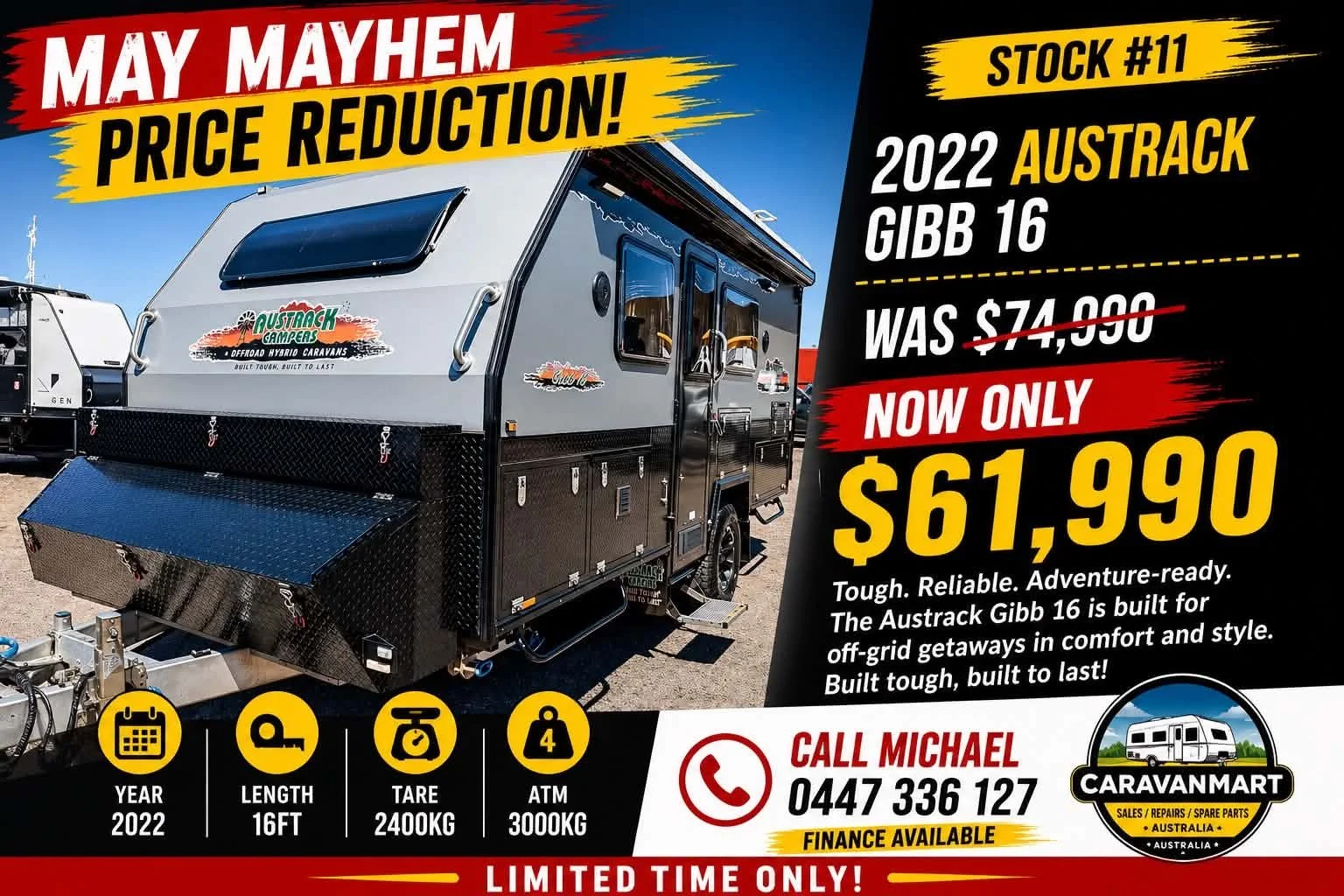 ***Price Reduction *** Stock #11 Austrack Gibb16