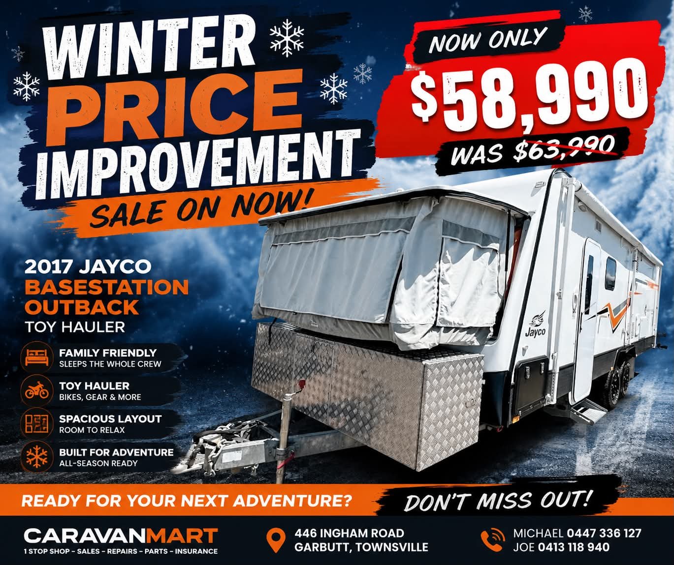 PRICE REDUCTION - Stock #01 Jayco Base station