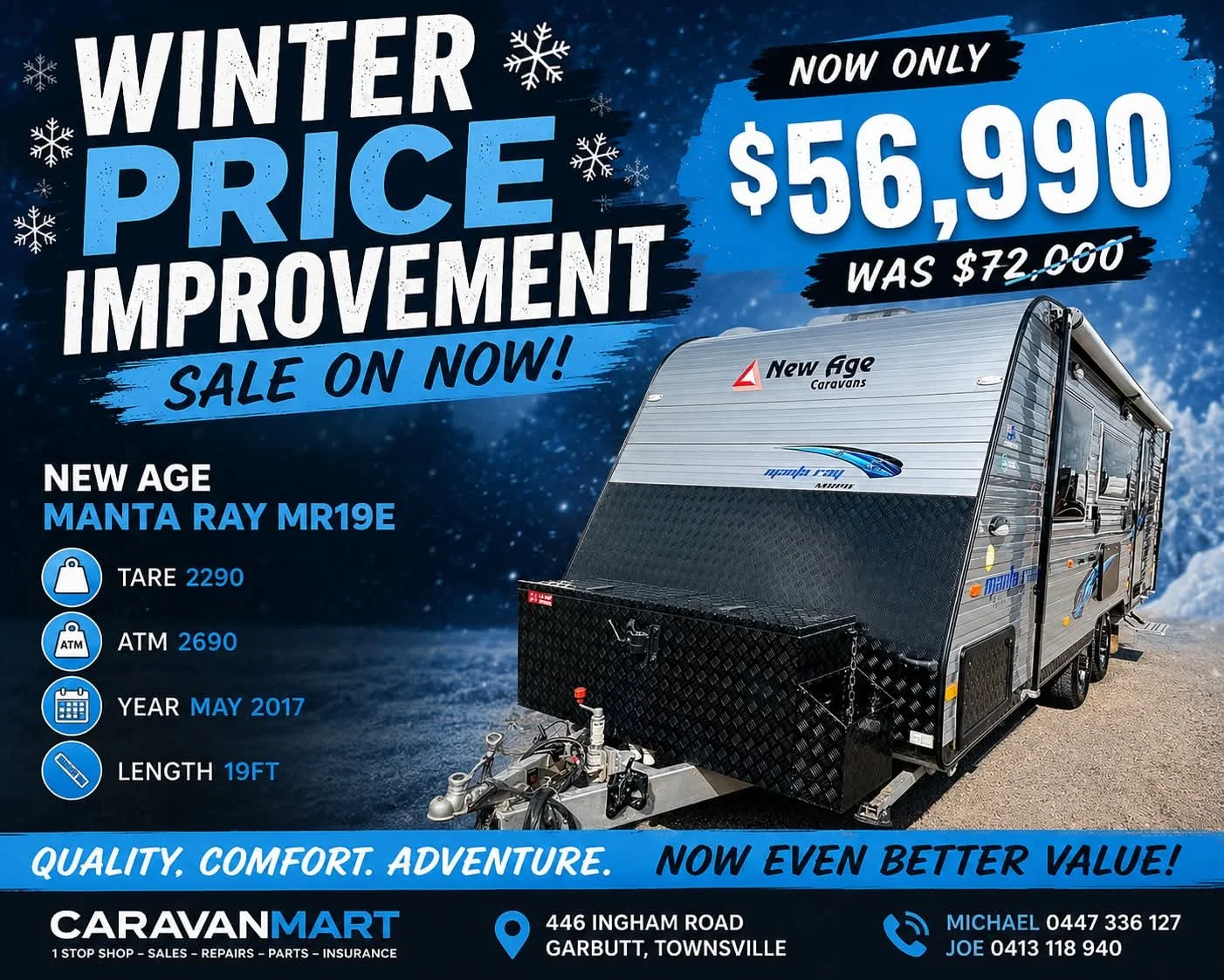 ***Price Reduction**** Stock #2 Newage Manta Ray 