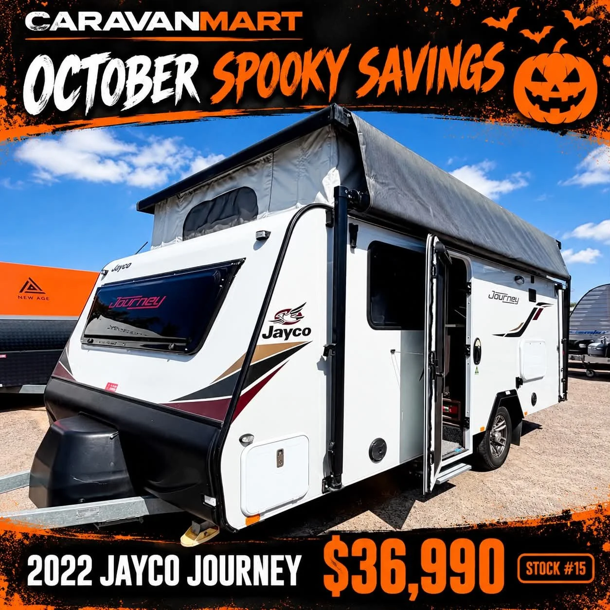 STOCK #15 JAYCO JOURNEY POPTOP