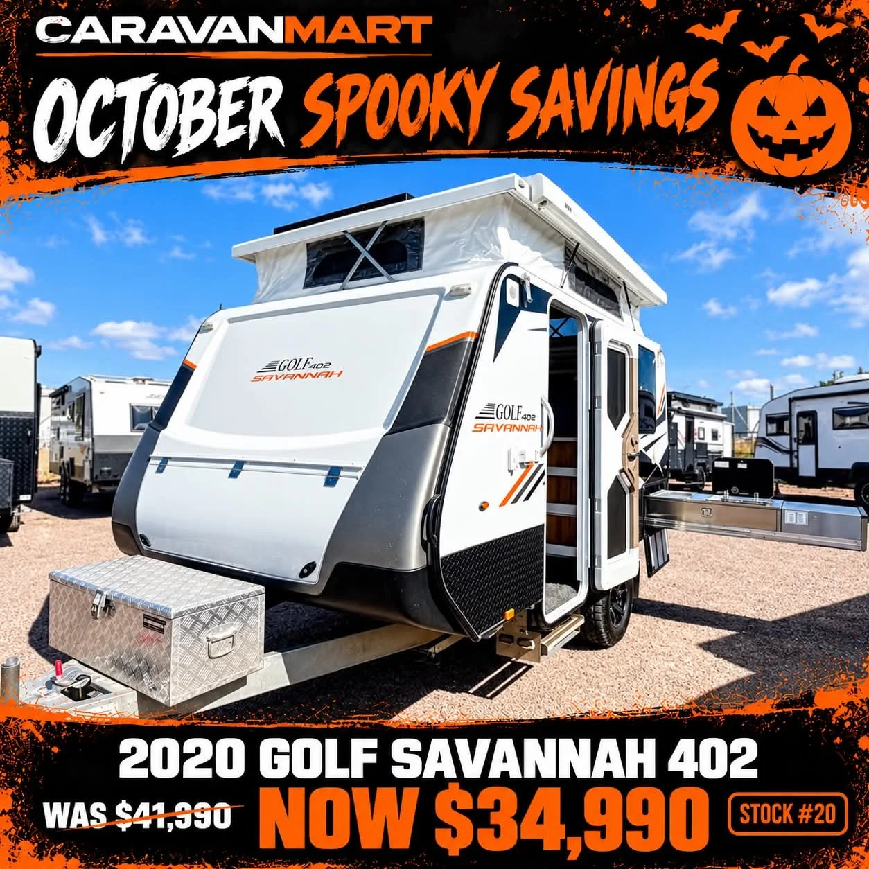PRICE REDUCTION Stock #20 2020 Golf Savannah 402 Poptop 