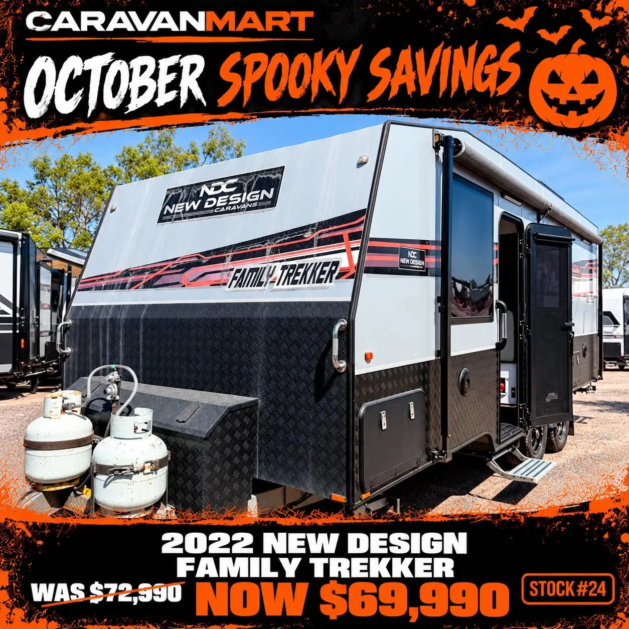 Stock #24 2022 NEW DESIGN CARAVANS FAMILY TREKKER 21’6” 