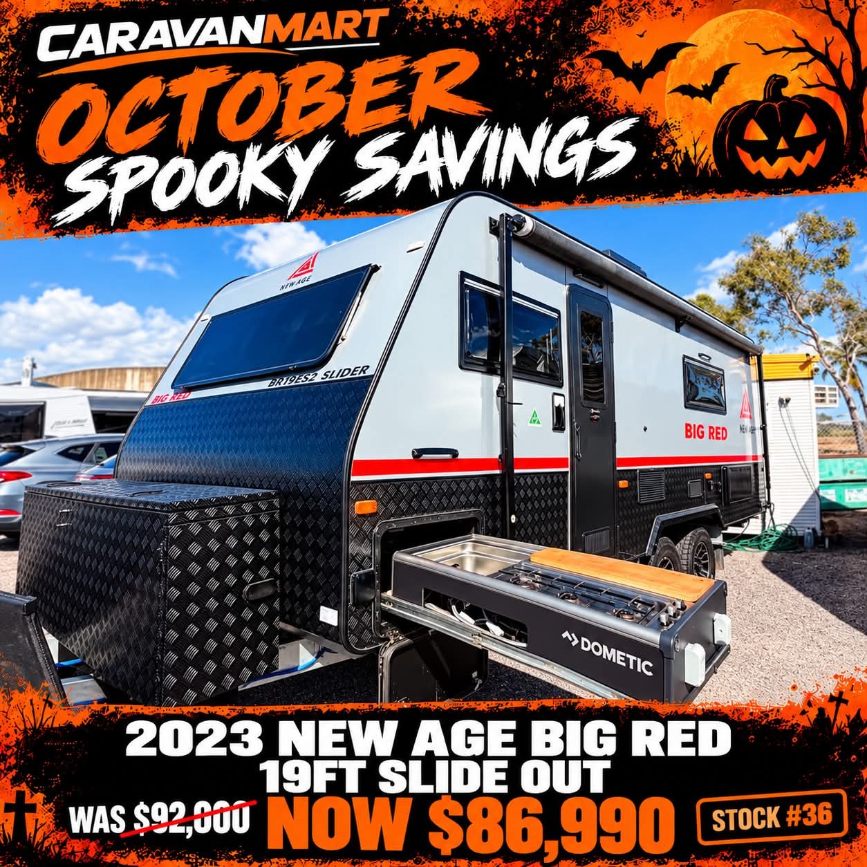 Stock #36 2023 NEW AGE BIG RED 19FT SLIDE OUT