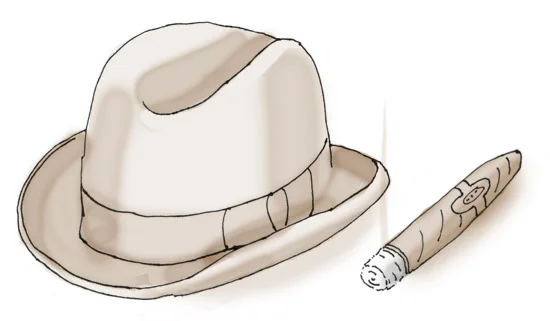 Churchill's hat and cigar