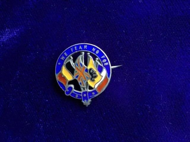 WW1 Patriotic Flags Brooch