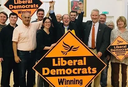 Lib Dem Celebrate Victory in Norton Fitzwarren and Staplegrove