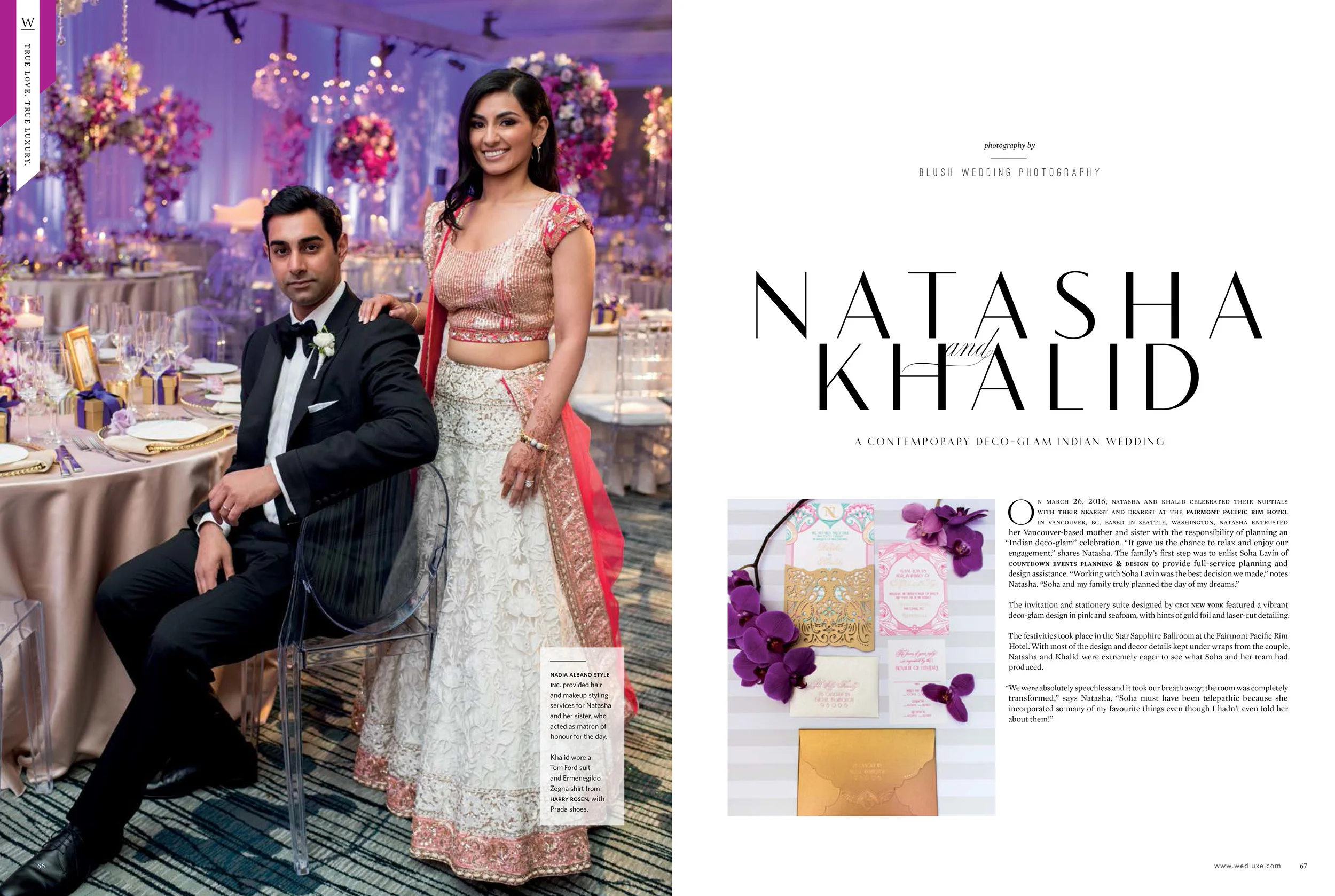 PUBLISHED: WEDLUXE MAGAZINE: K+N PAC RIM WEDDING