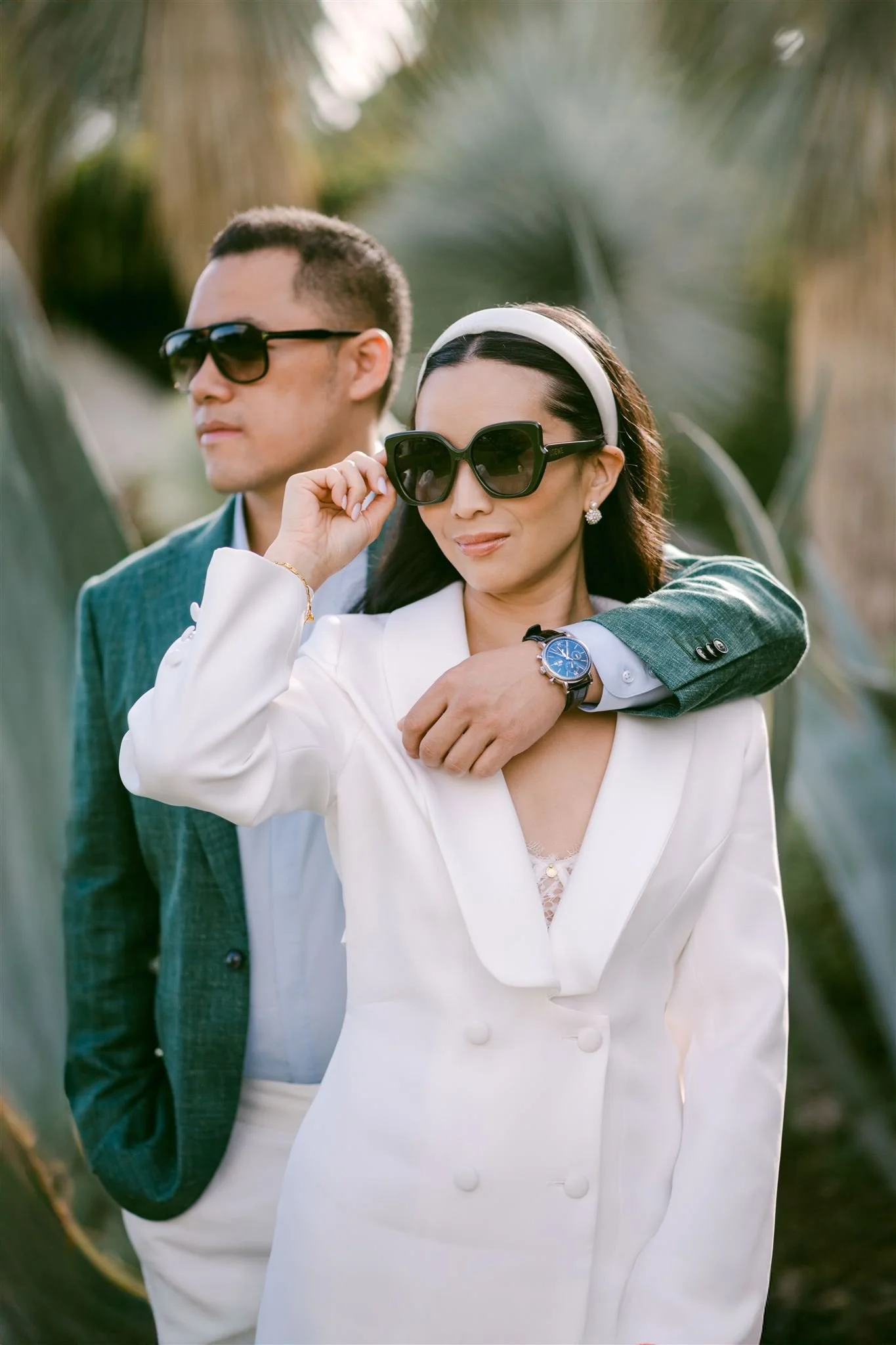 Stylish Engagement shoot at Villa Cimbrone, Amalfi Coast