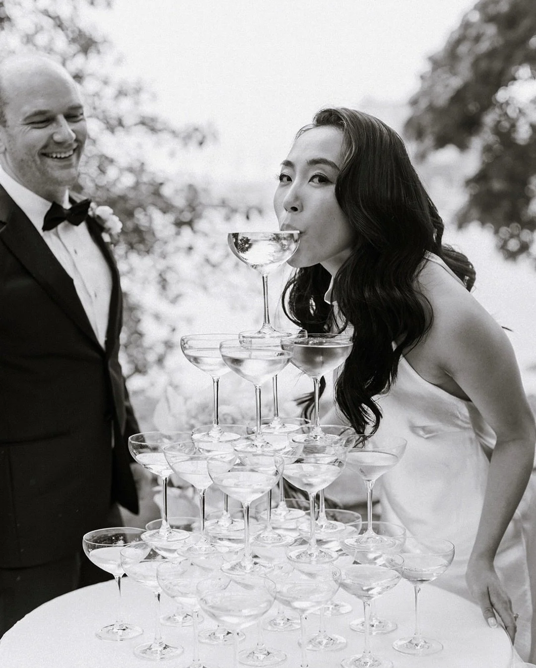 There are a few things I&rsquo;ll always remember about @vivianwltsang wedding.

1. She had 7 outfit changes! 
2. They had a helicopter arrival to their reception
3. She took the time for a few portraits in her reception space before everyone got the